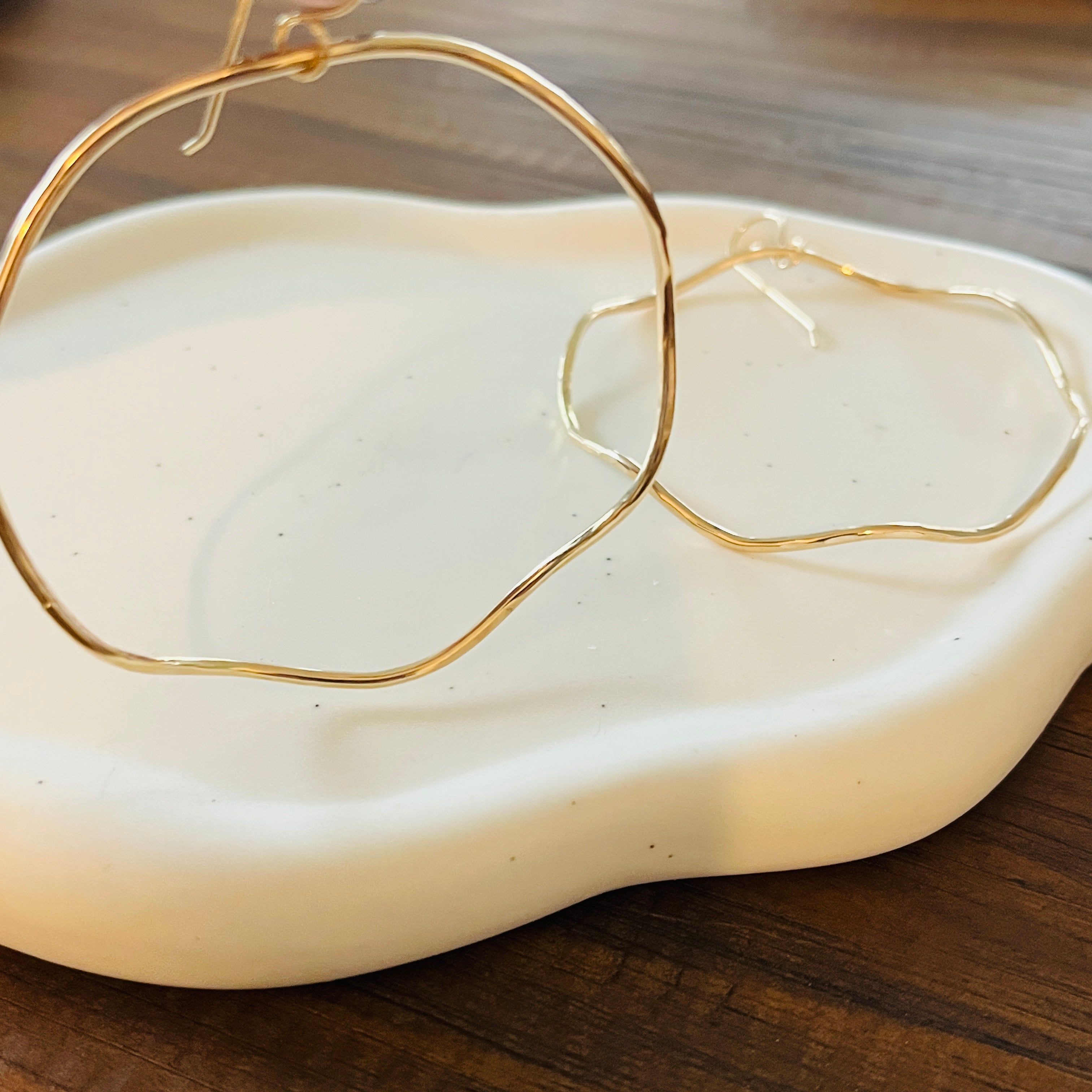 BIG WAVE HOOP EARRINGS