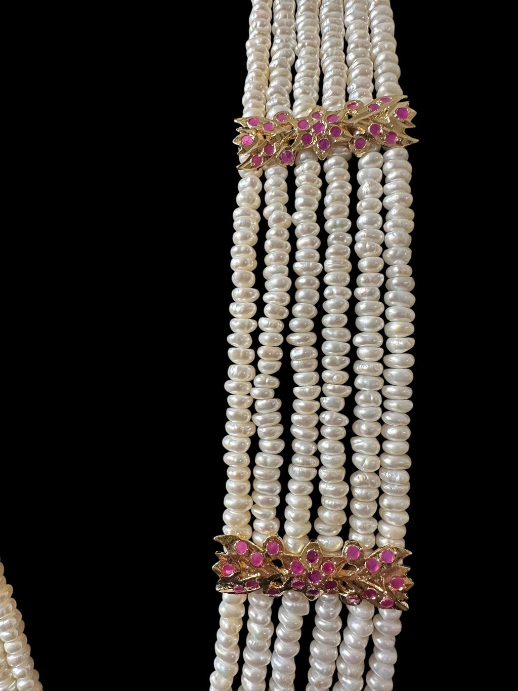 DLN120 Laura fresh water pearls necklace / Rani haar ( READY TO SHIP )