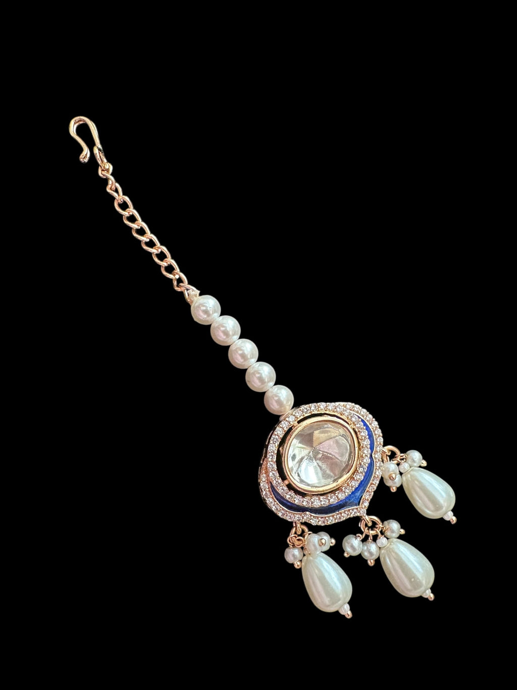 BR469 Meenaz Polki meena light weight bridal set ( READY TO SHIP )