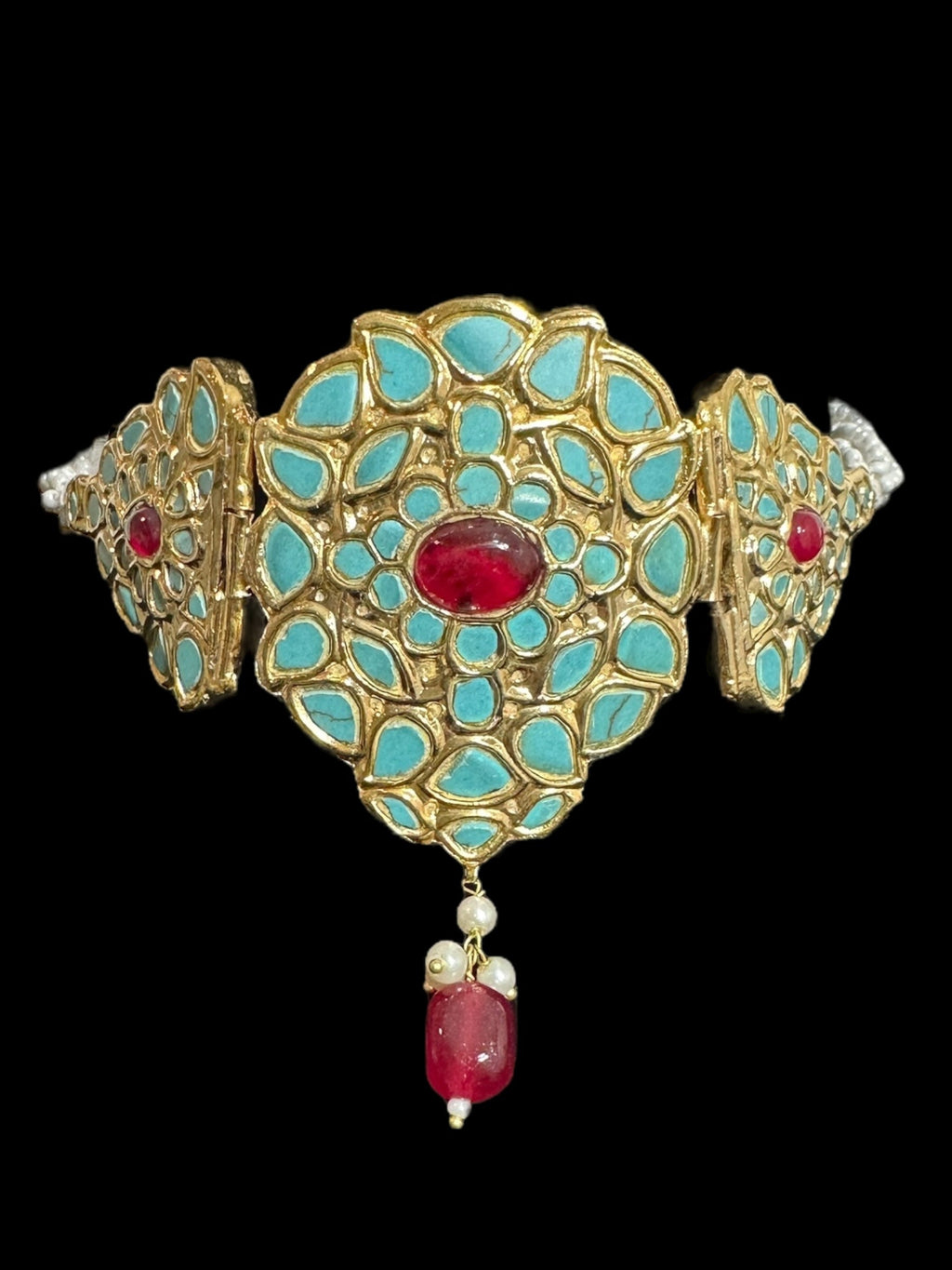 C561 Turquoise ruby choker ( READY TO SHIP )