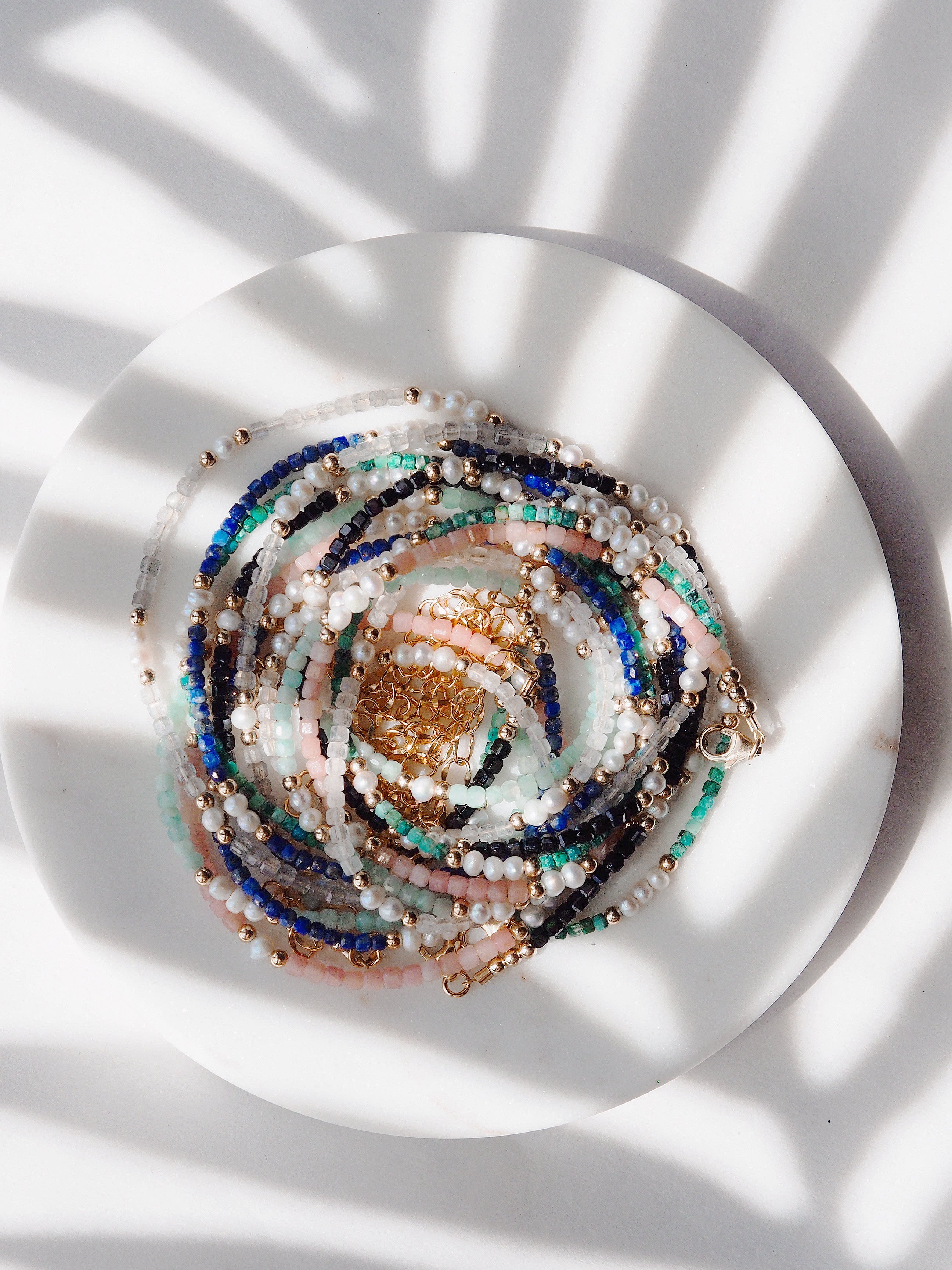 Gemstone and Pearl Necklace - Ke'ala