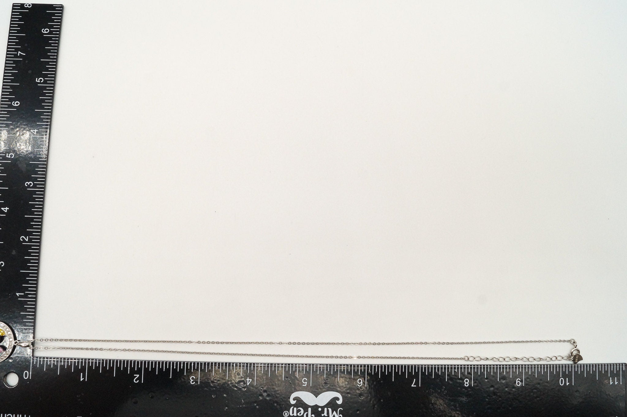 Vintage Multi Color Cubic Zirconia Sterling Silver Flower Necklace