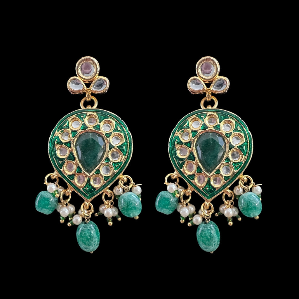 PS322 kundan meenakari pendant set ( READY TO SHIP )