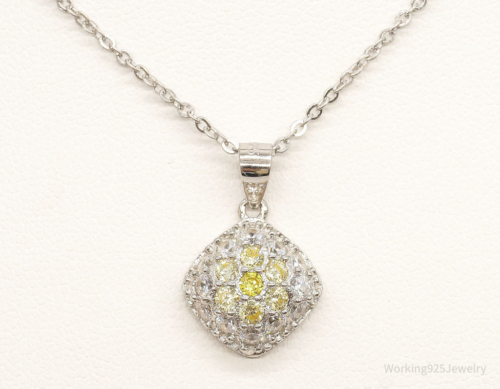 Designer Ryze Cubic Zirconia Sterling Silver Necklace