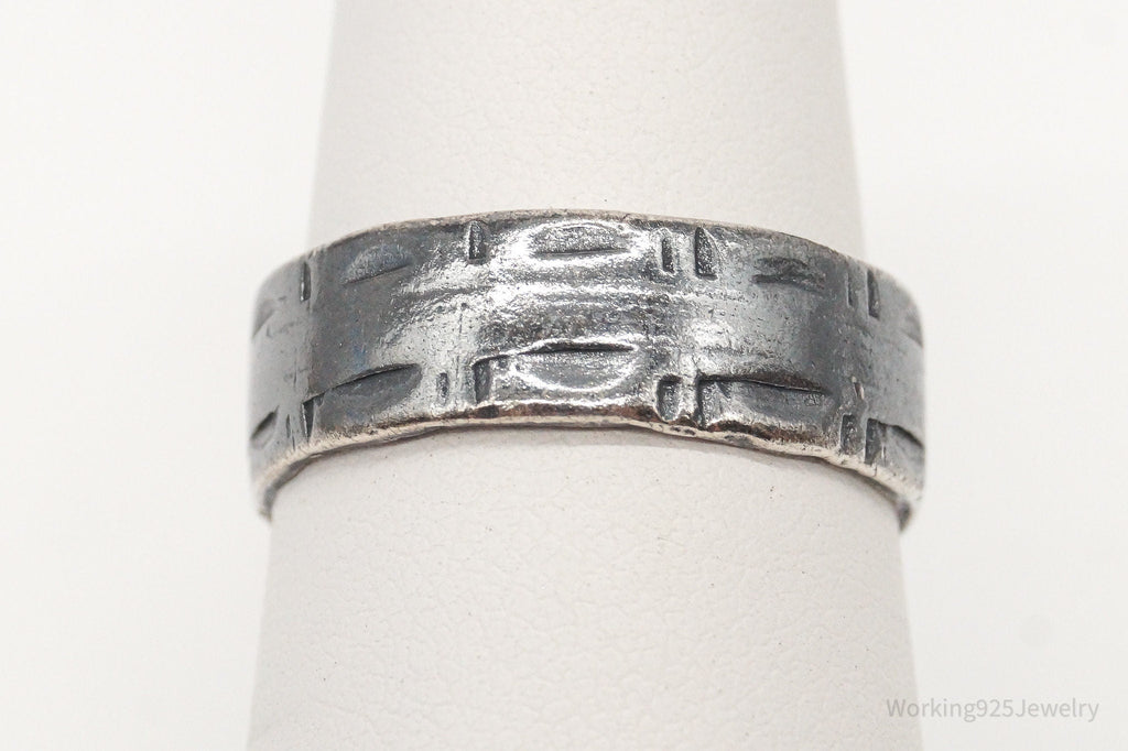 Antique Sterling Silver Band Ring - Size 7