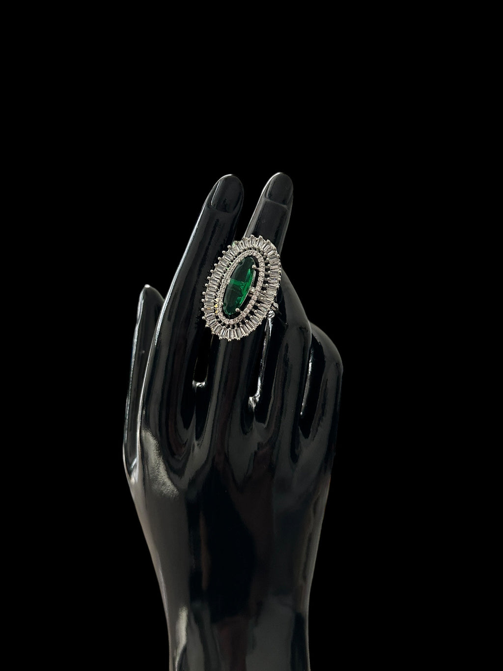 DJR139 Cz silver plated  ring ( READY TO SHIP)