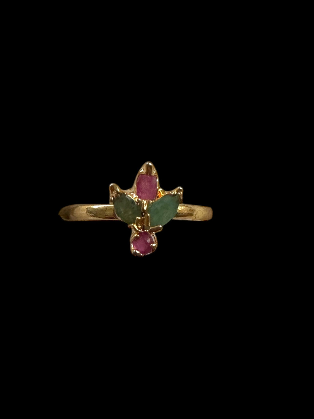 Hyderabadi ruby emerald   ring ( READY TO SHIP )