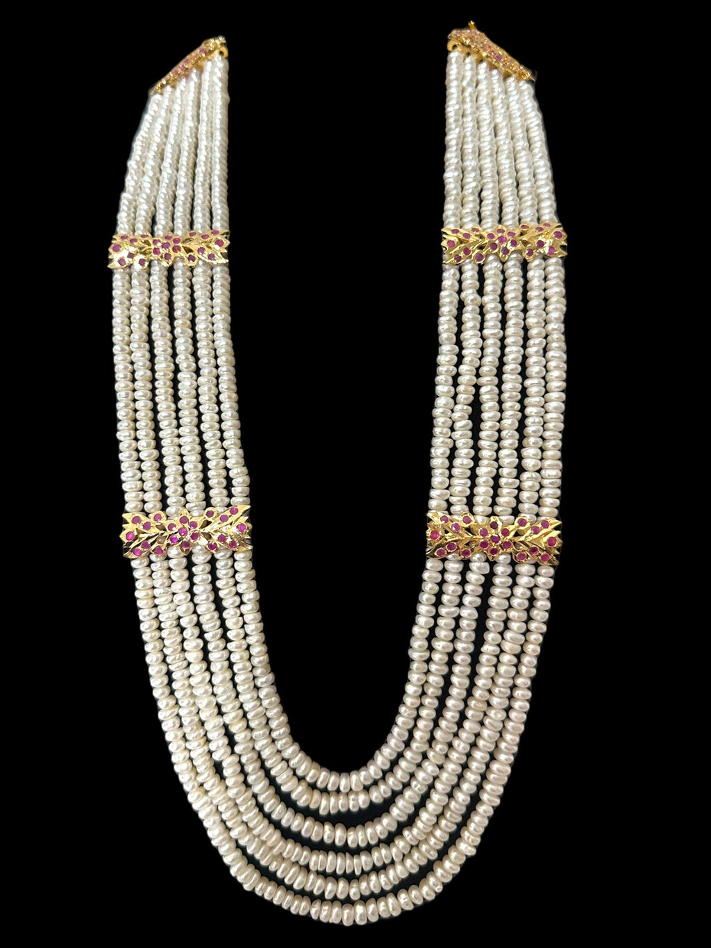 DLN120 Laura fresh water pearls necklace / Rani haar ( READY TO SHIP )