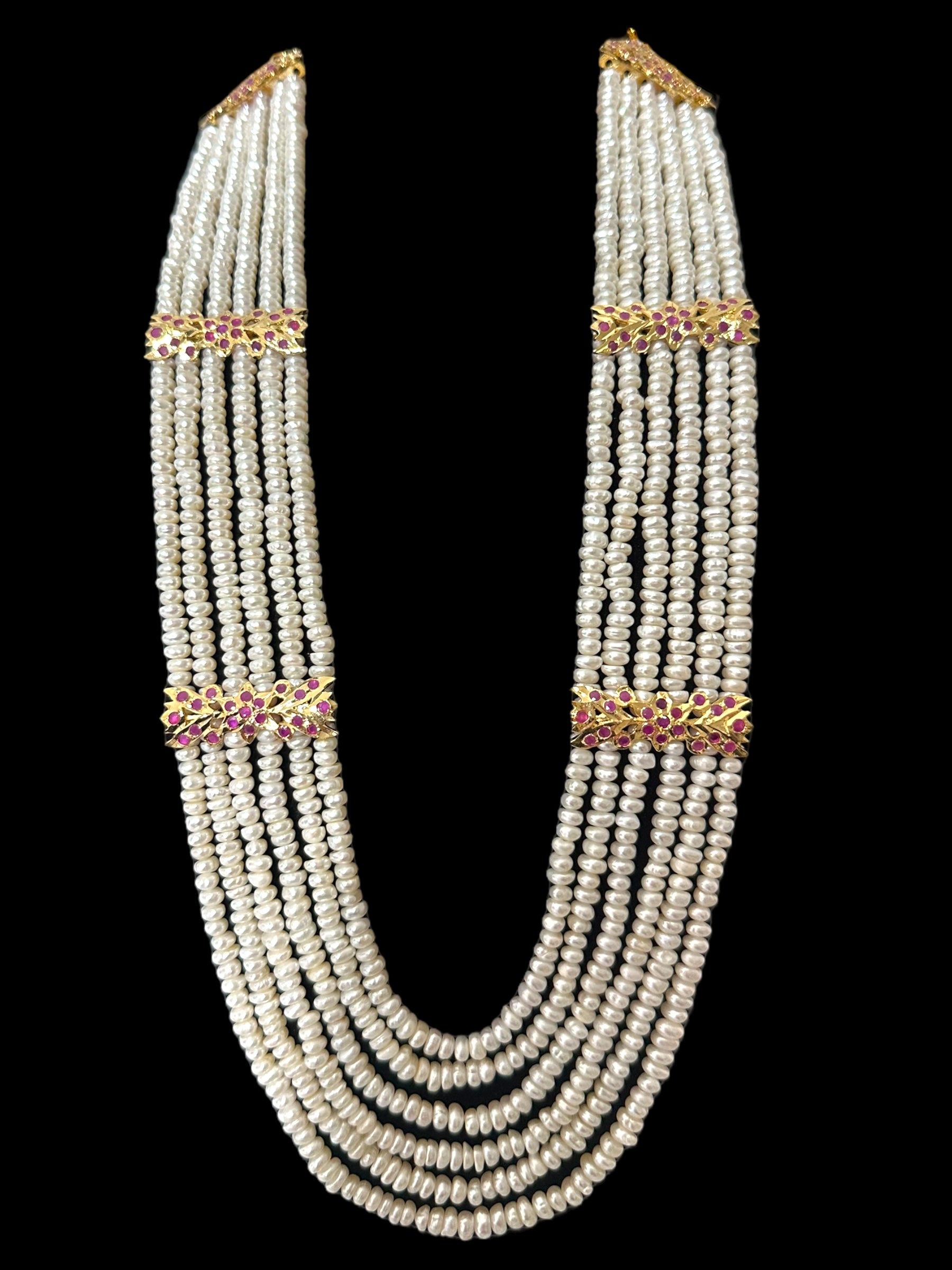 DLN120 Laura fresh water pearls necklace / Rani haar ( READY TO SHIP )