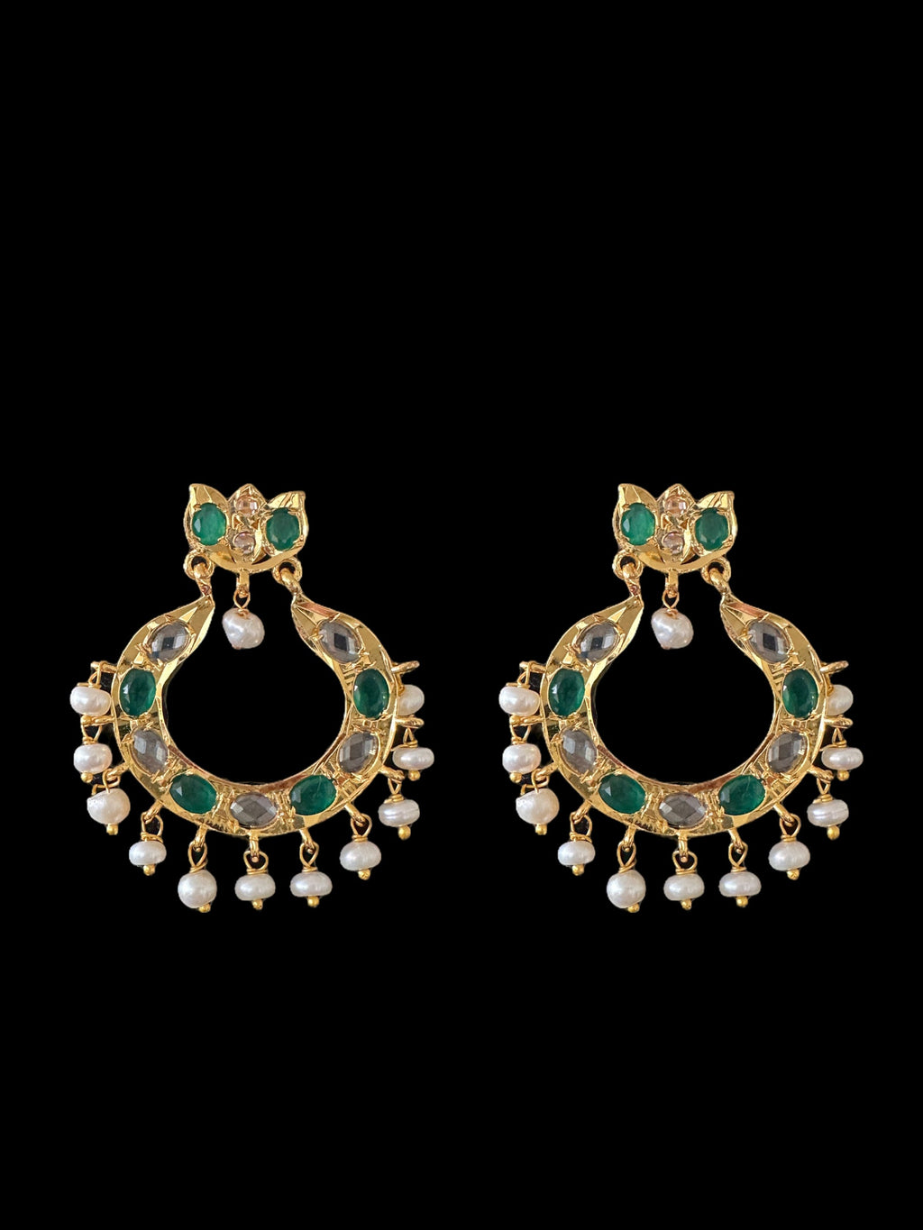 C303 MUSHK hyderabadi choker with earrings -GREEN (SHIPS IN 4 WEEKS)