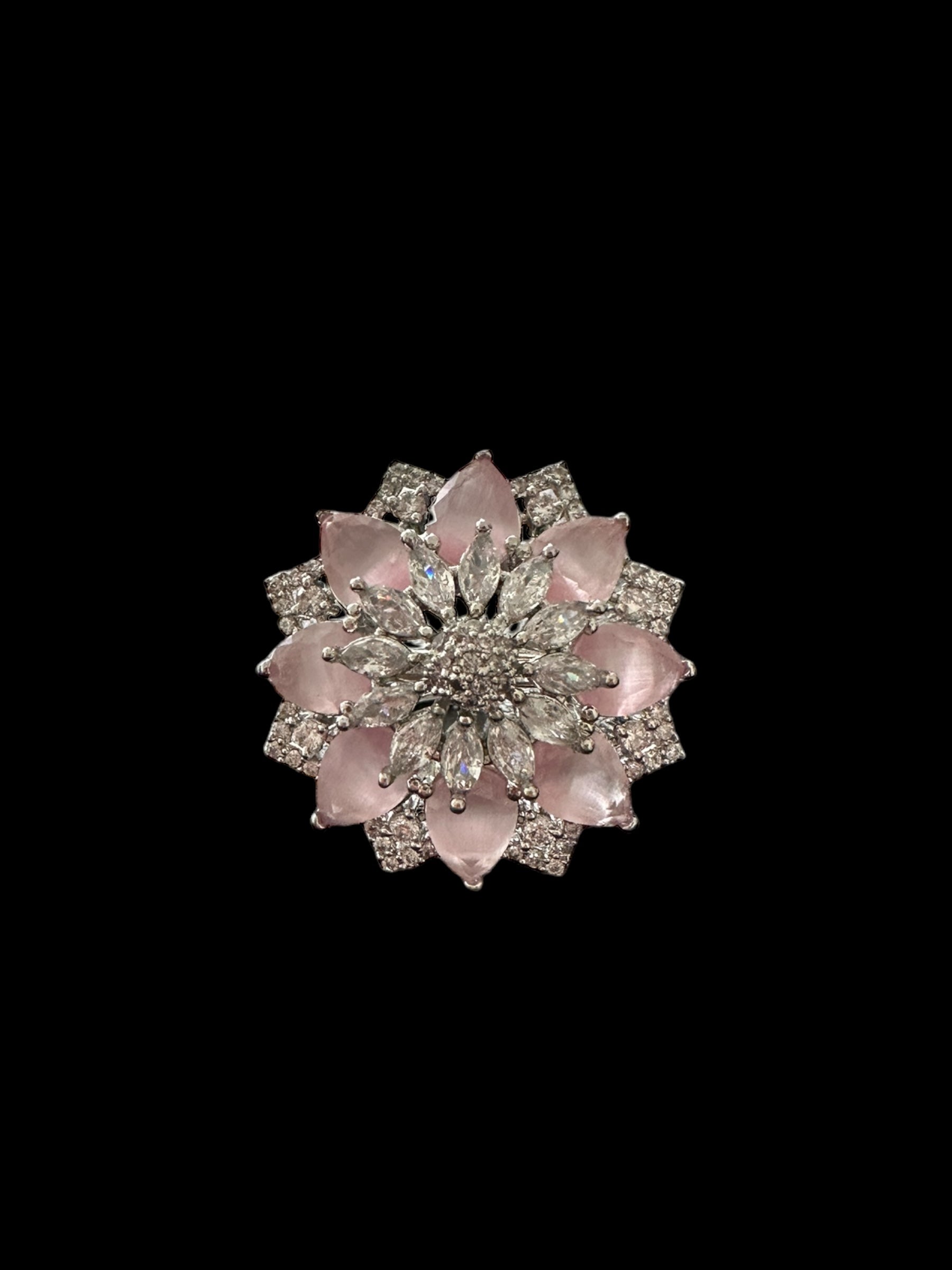 DJR131 Cz silver plated  ring ( READY TO SHIP)