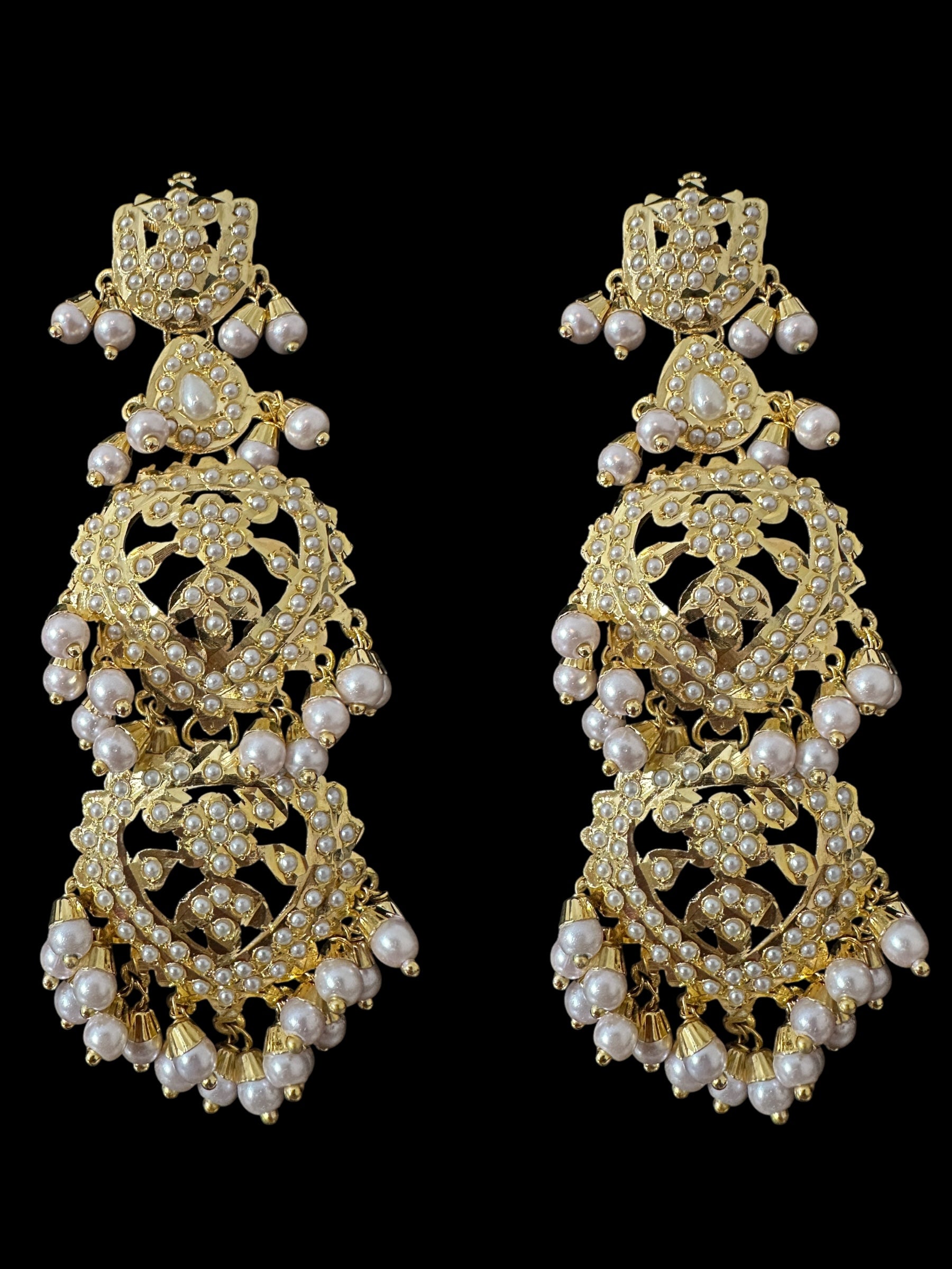 DNS198 Mehwish Jadau necklace with earrings(READY TO SHIP)