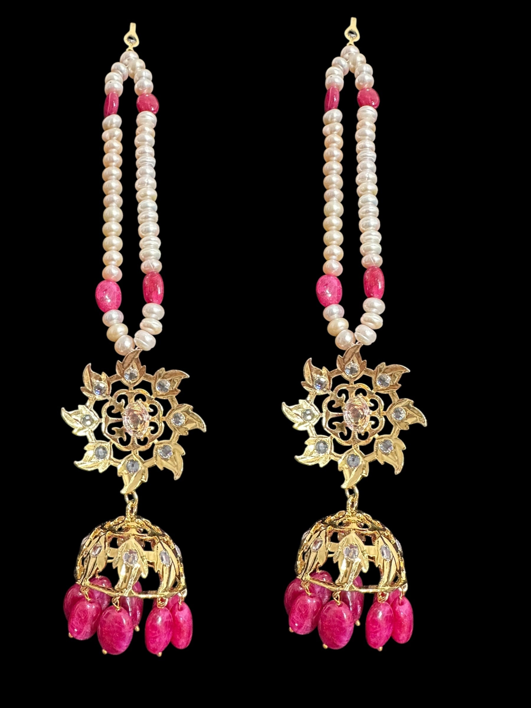 BR497 INSIA BRIDAL SET IN RUBY  ( READY TO SHIP  )