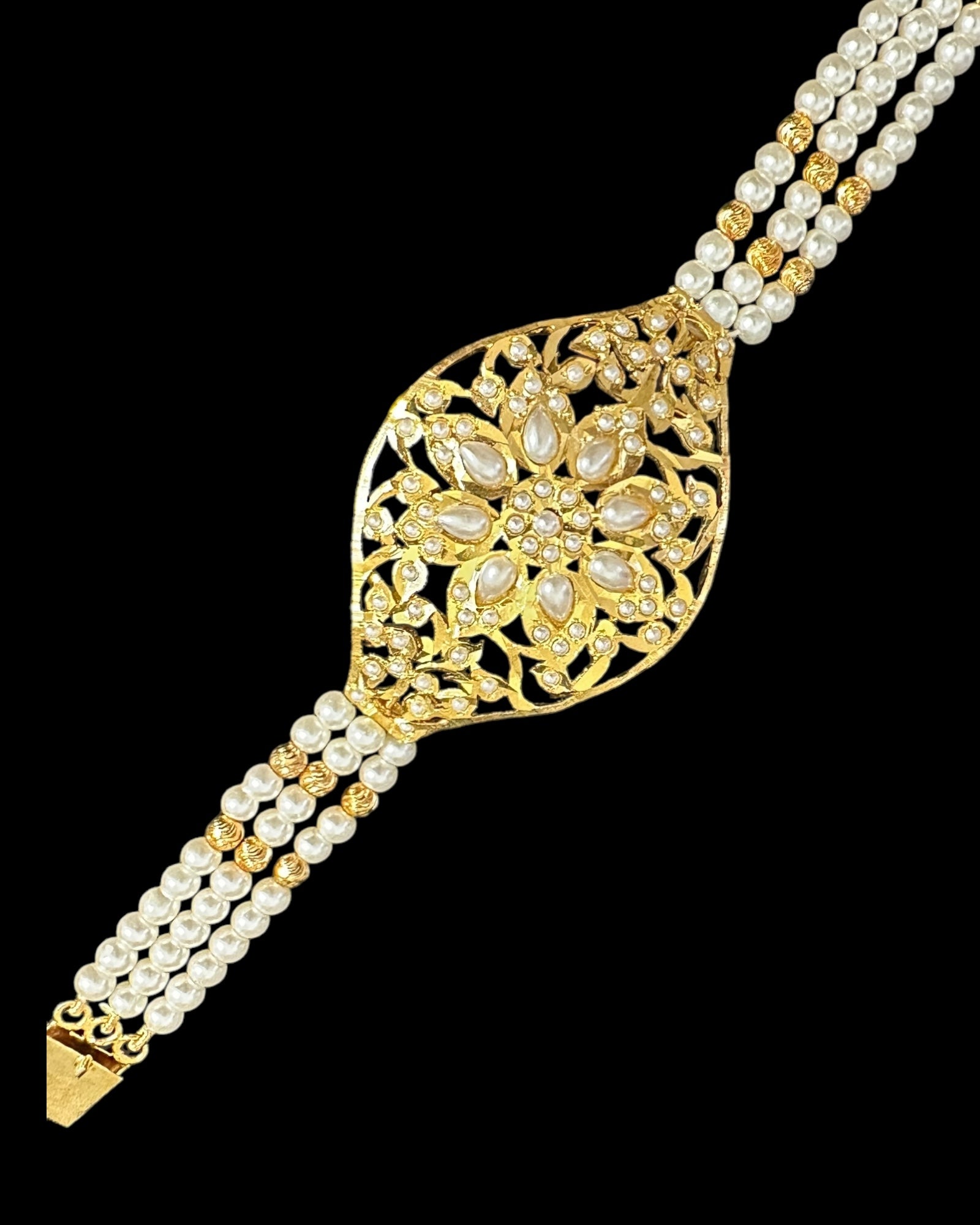 Jadau bracelet - pearls  ( READY TO SHIP )