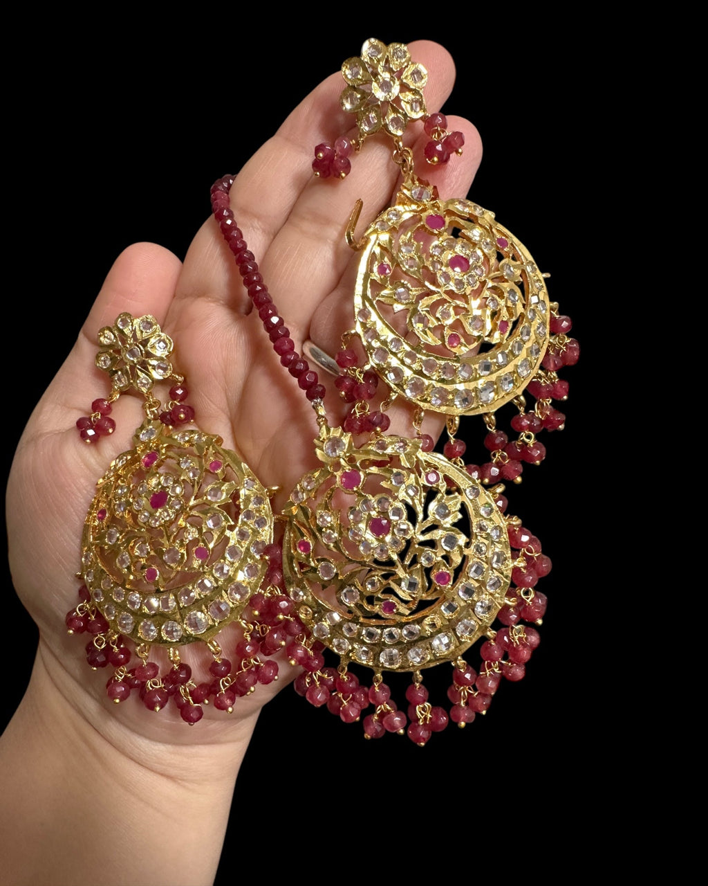 ET198 Romana Gold-Plated Earrings & Tika Set ( READY TO SHIP )