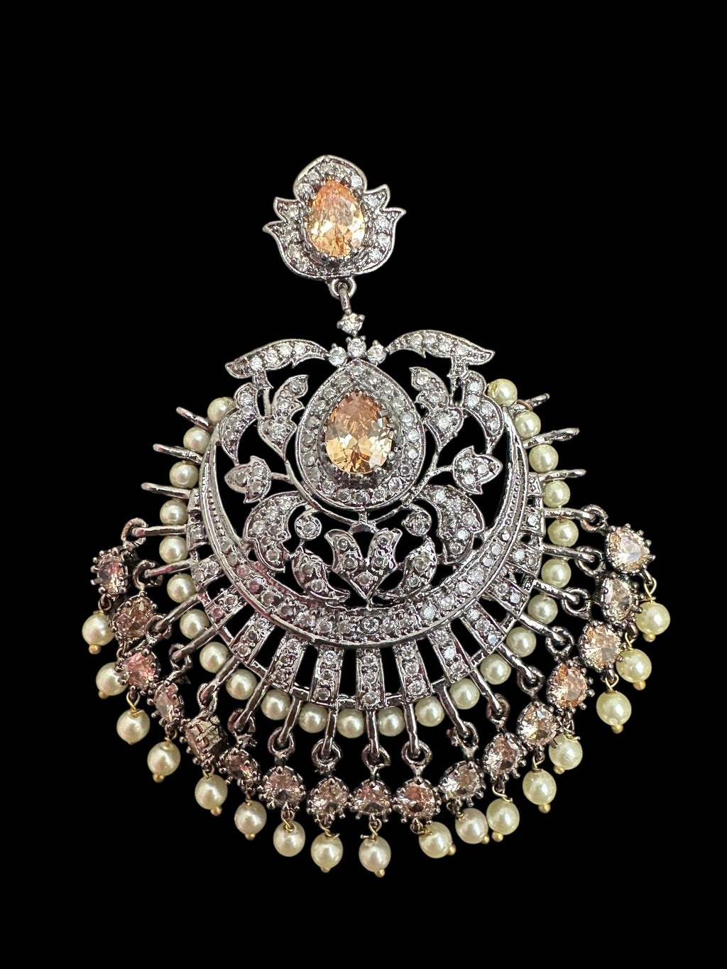 Victorian earrings tika - golden  ( READY TO SHIP )