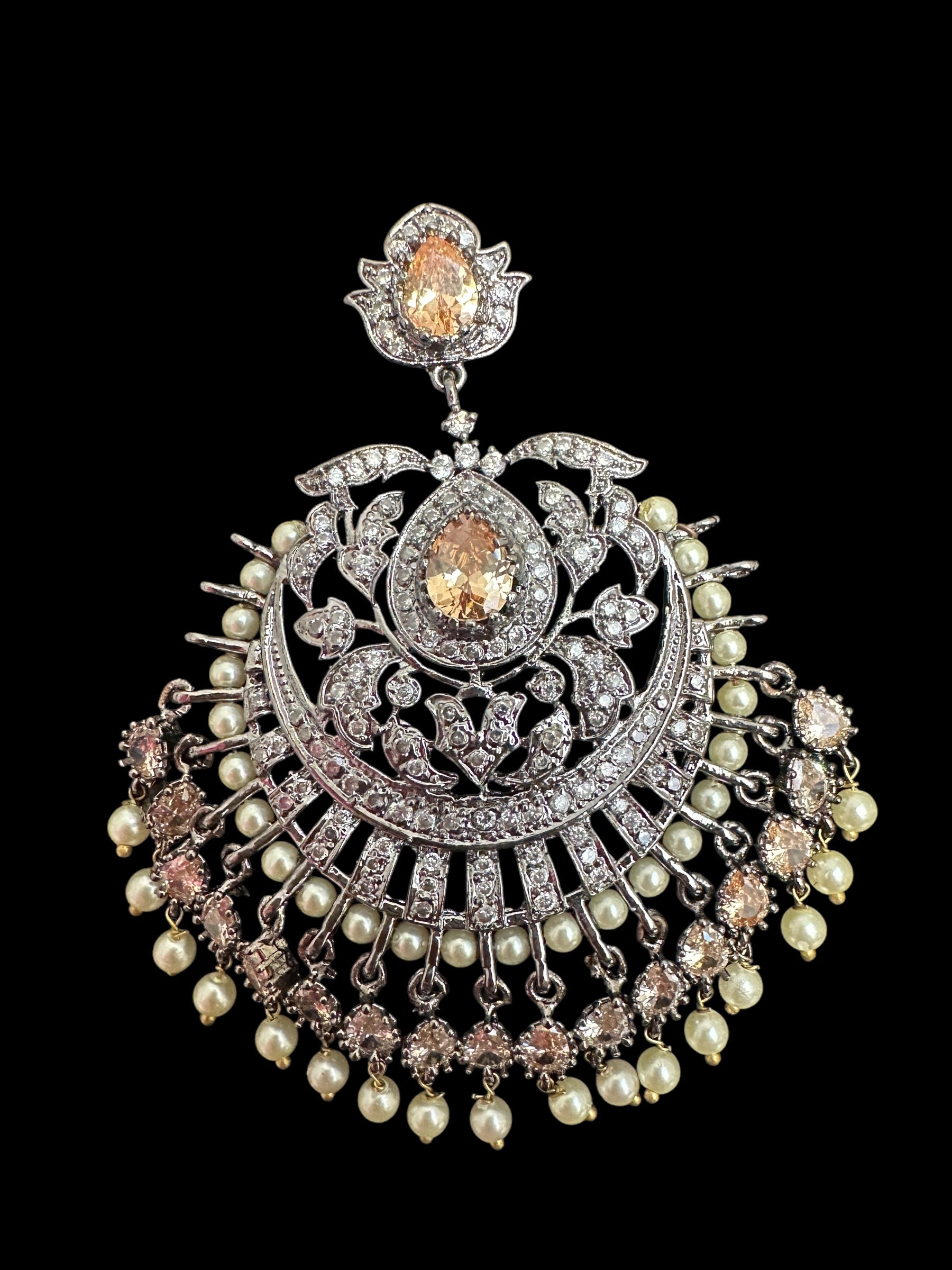 Victorian earrings tika - golden  ( READY TO SHIP )