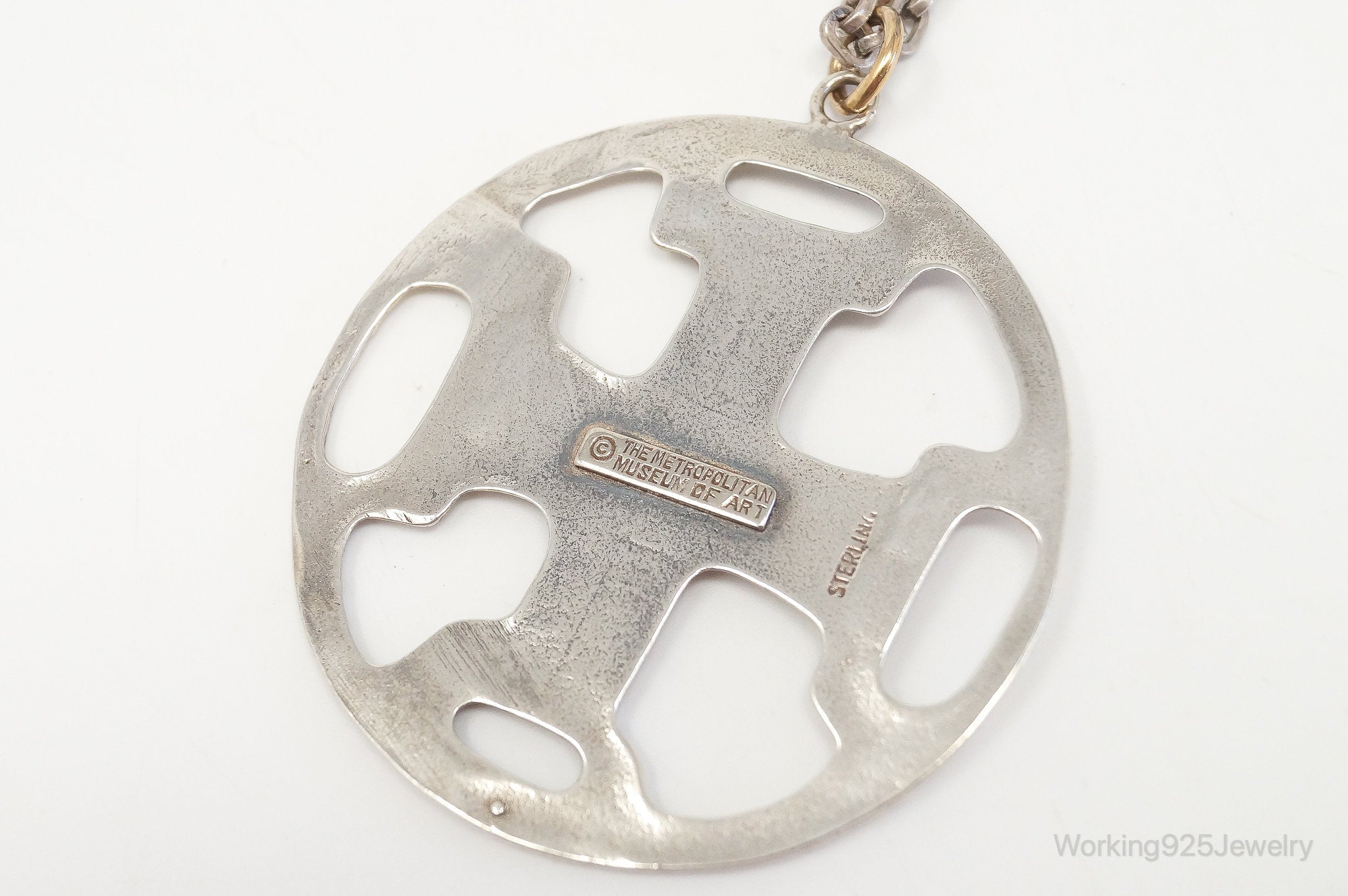 Vintage Metropolitan Museum of Art Sterling Silver Necklace