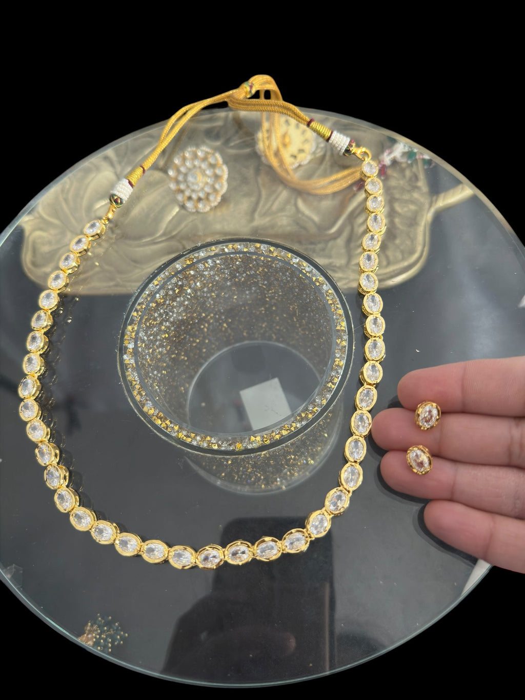 DNS24 Bhanu polki necklace  ( SHIPS IN 4 WEEKS )