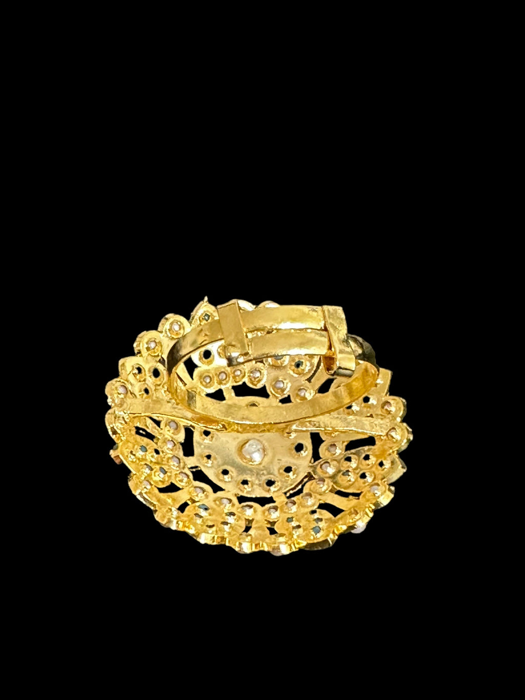 DJR85 Jadau ring - Turquoise pearl   ( READY TO SHIP )