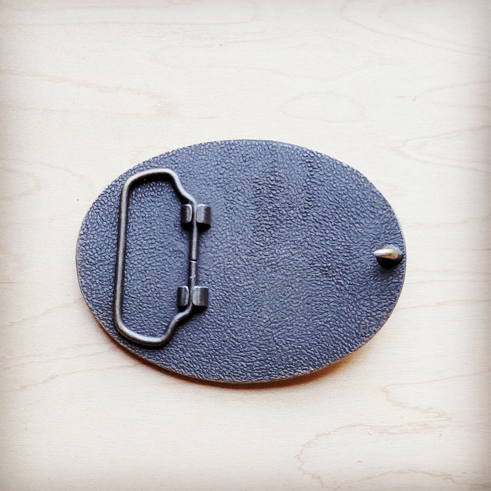 **Rope Edge Pastel Navajo Leather Belt Buckle 907h