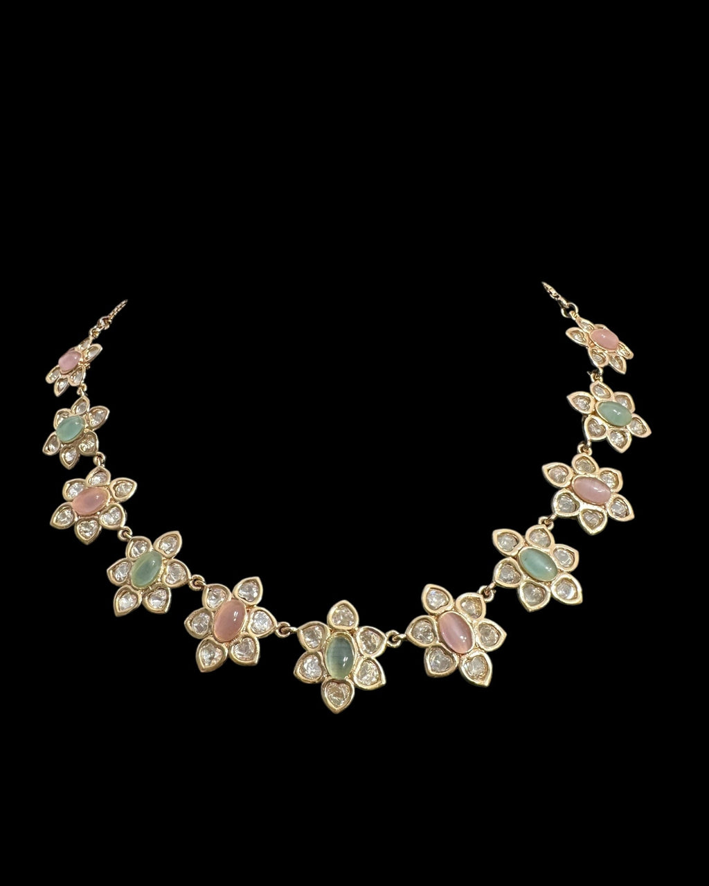 DNS177 Mina Polki set - pink and mint ( READY TO SHIP )