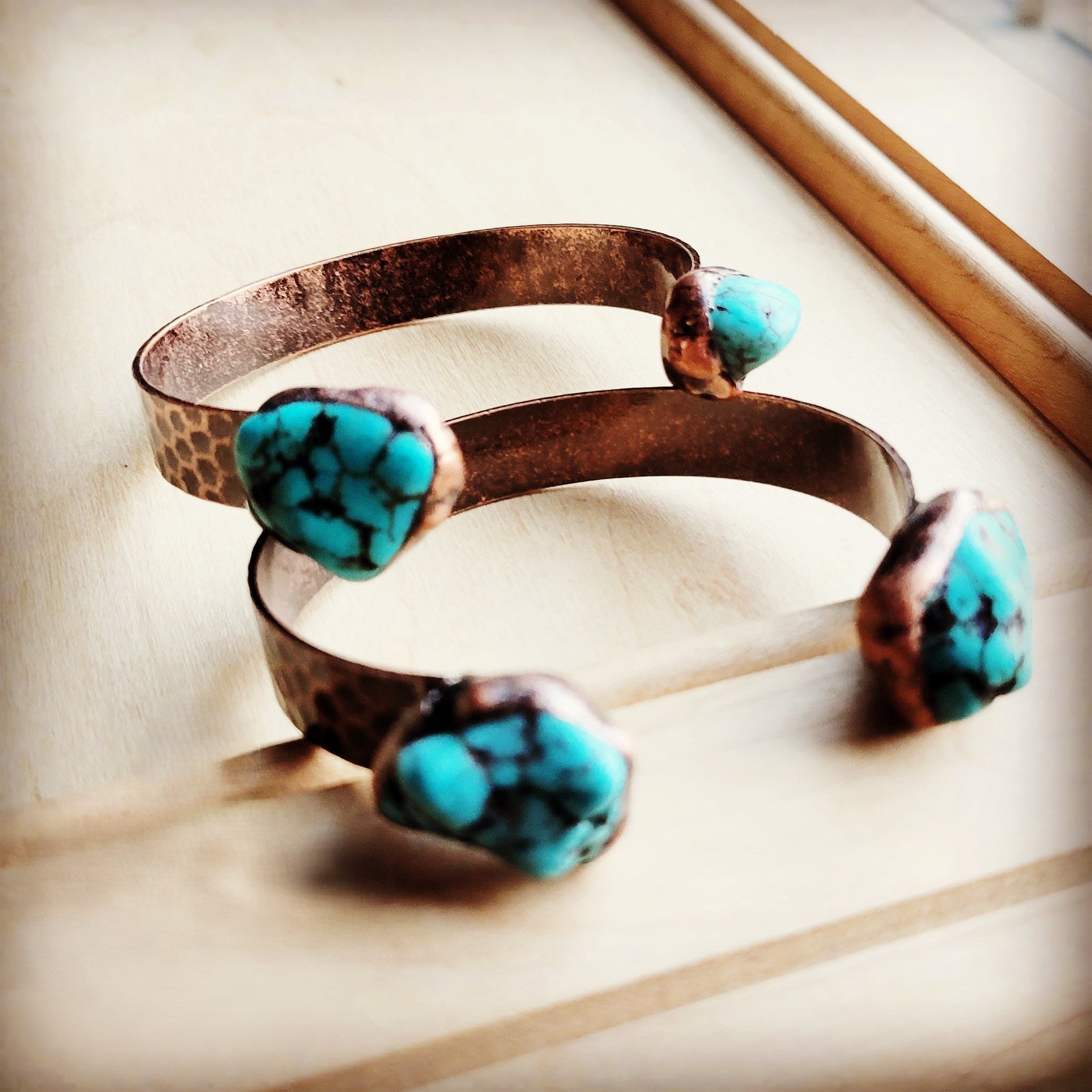 Genuine Natural Turquoise Cuff Bangle Bracelet 806t