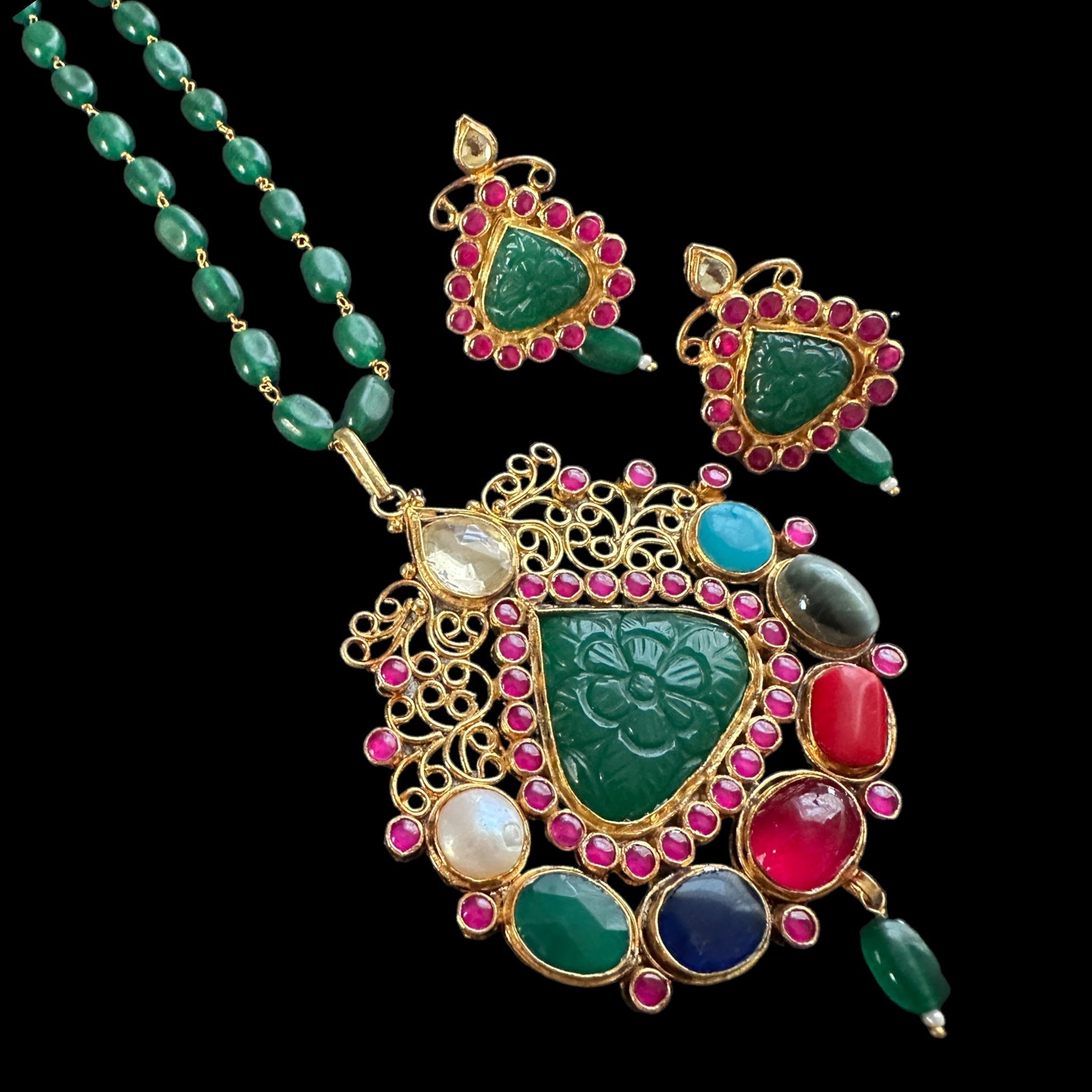 PS332 Swetha pendant set ( READY TO SHIP )