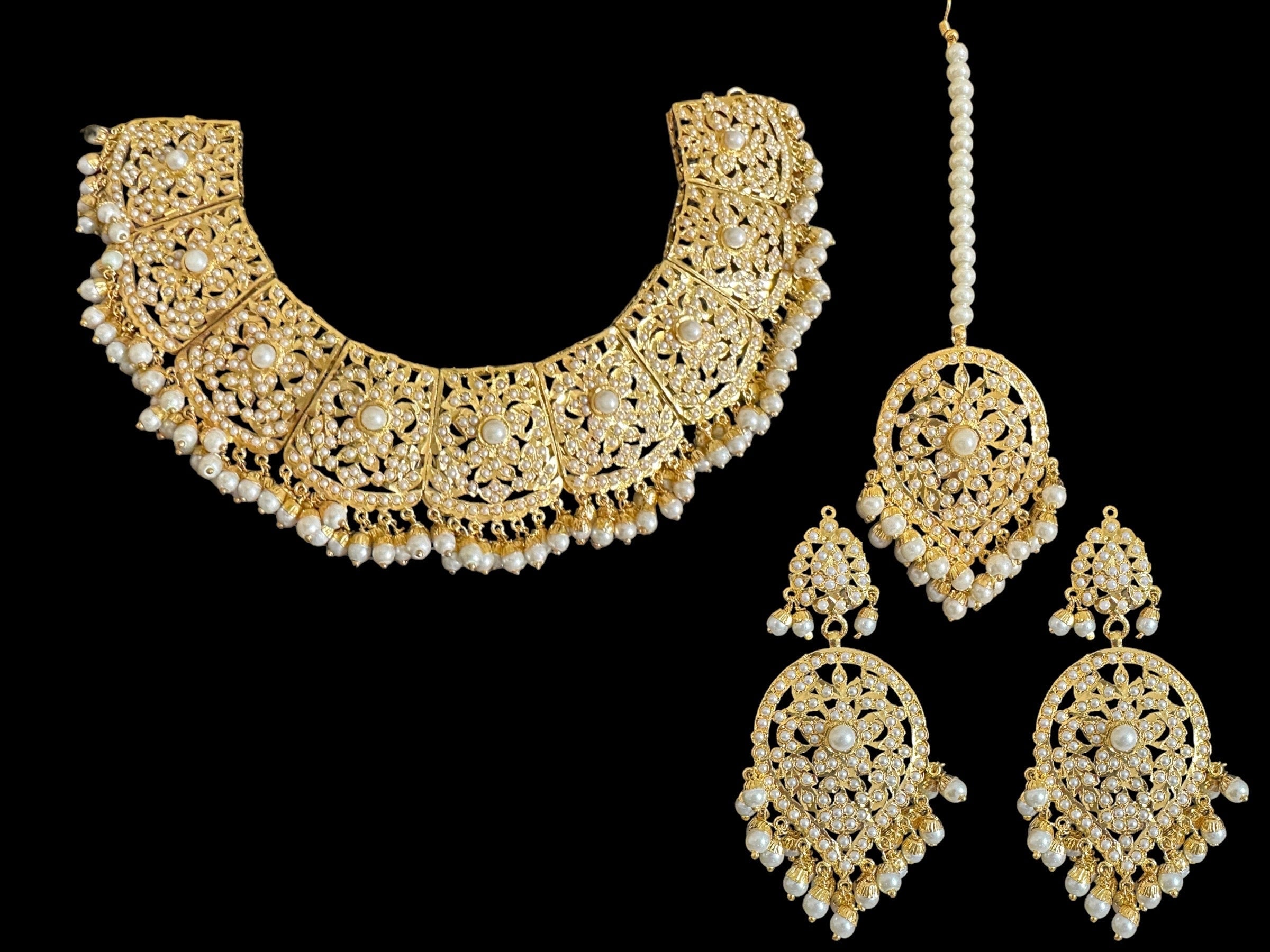 BR202 chriselle jadau set in pearls ( READY TO SHIP )