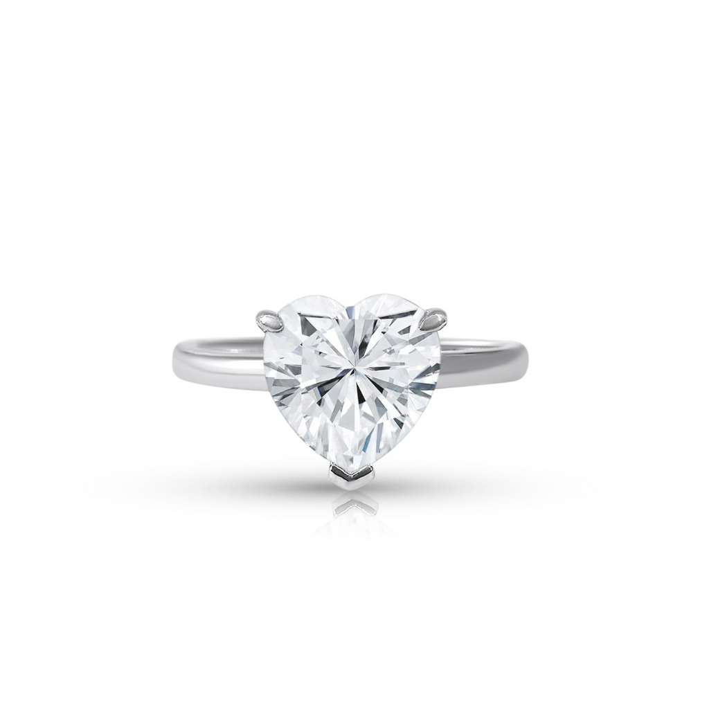 2.5ct Moissanite Heart Cut Anniversary Ring