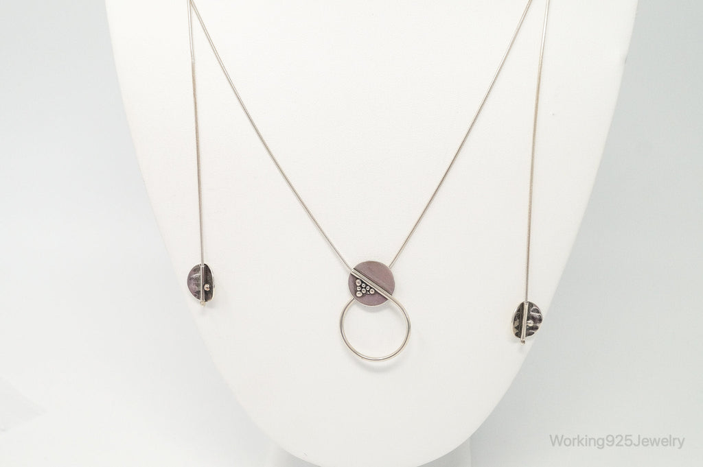 Designer Studio Q Bolera Collection Sterling Silver Adjustable Necklace