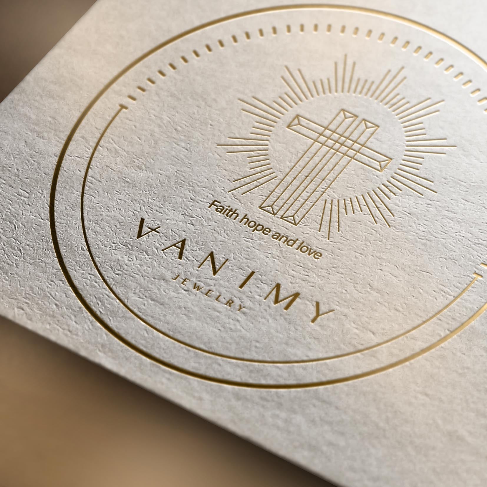 Double Heart And Cross Ring