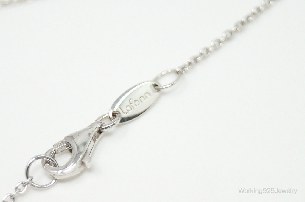 Vintage Designer Lafonn Cubic Zirconia Sterling Silver Necklace