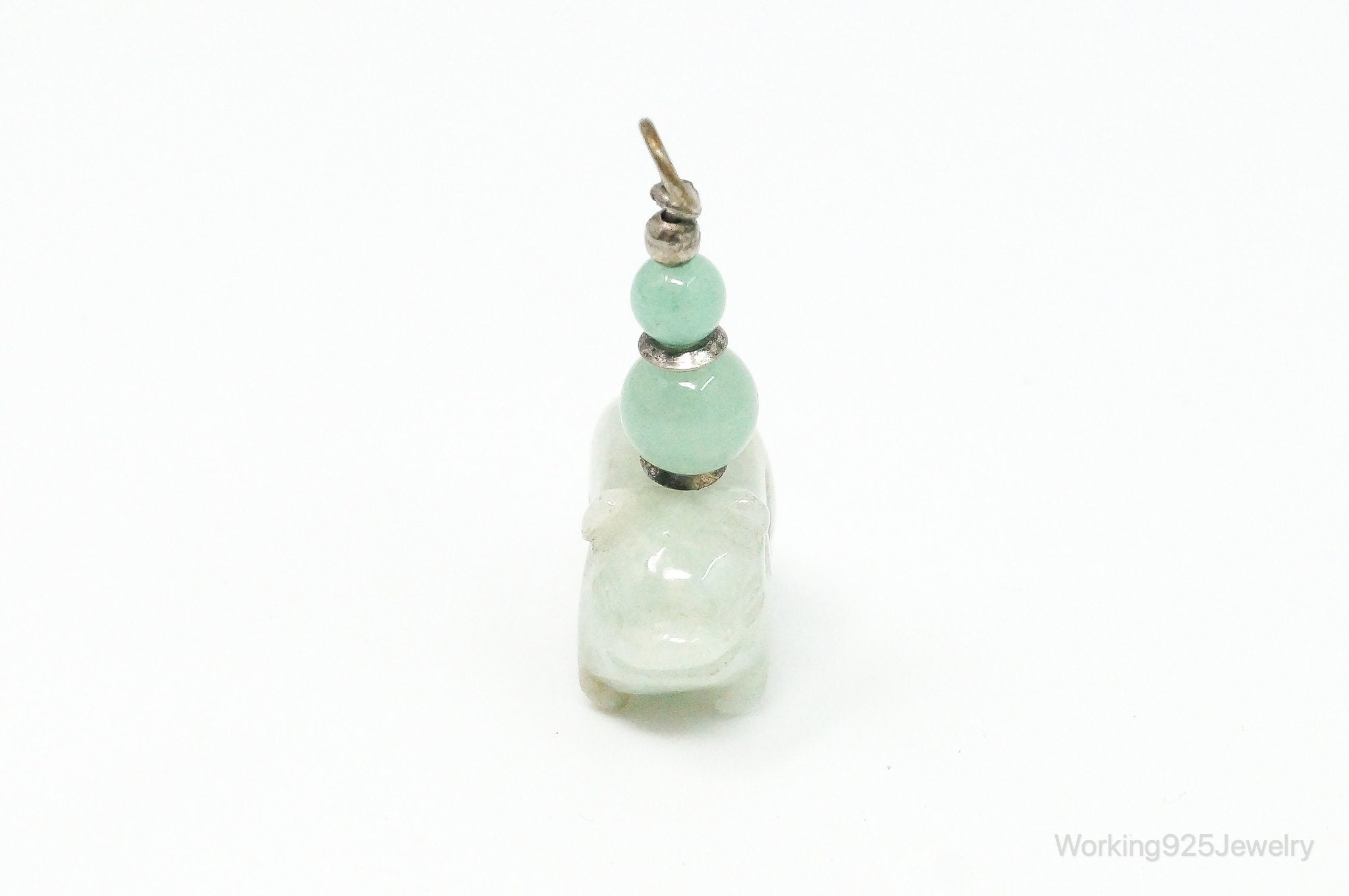 Vintage Carved Pig Jade Pendant