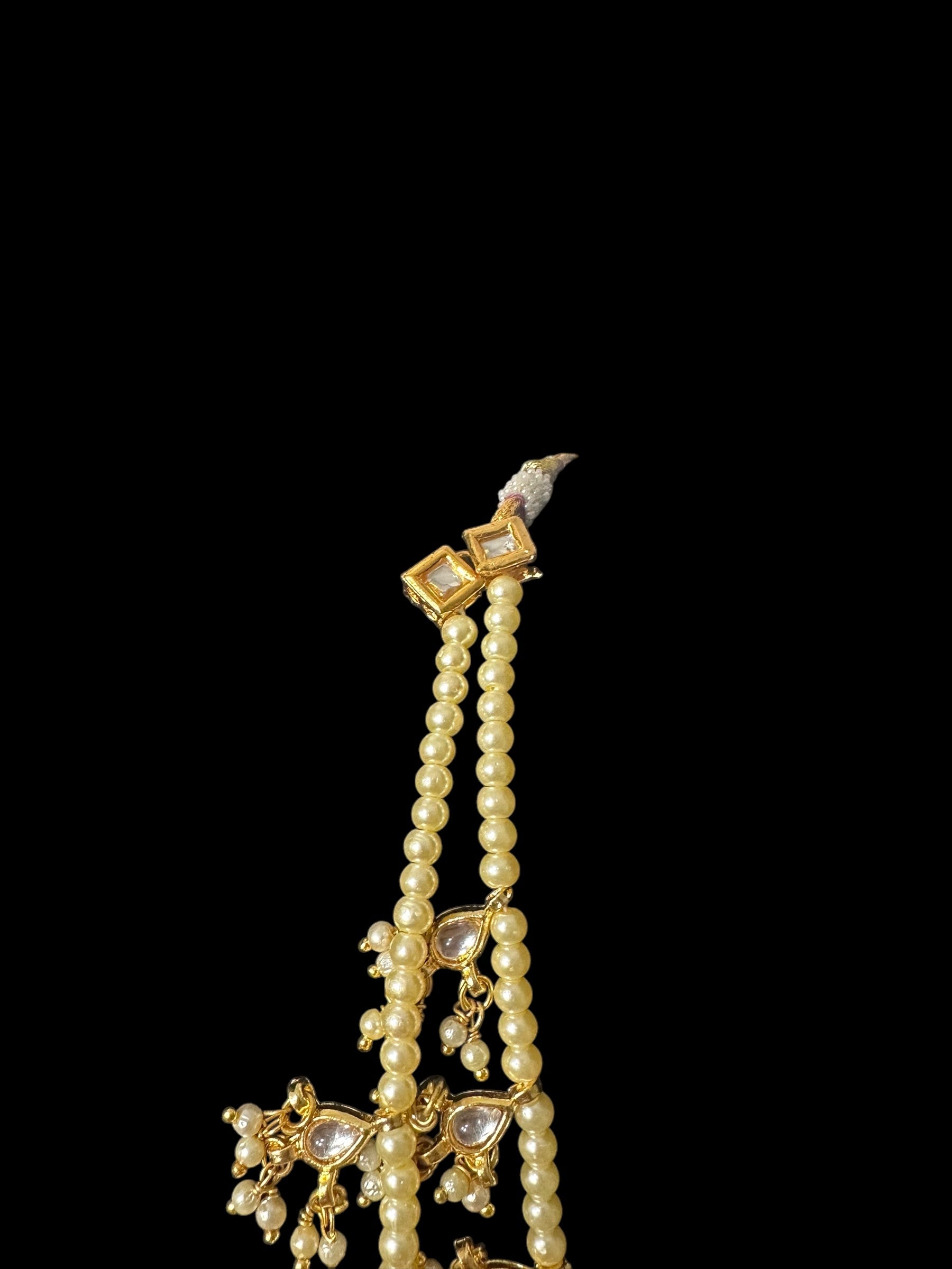 Freya two layered gold plated kundan necklace ( SHIPS IN 2 WEEKS )