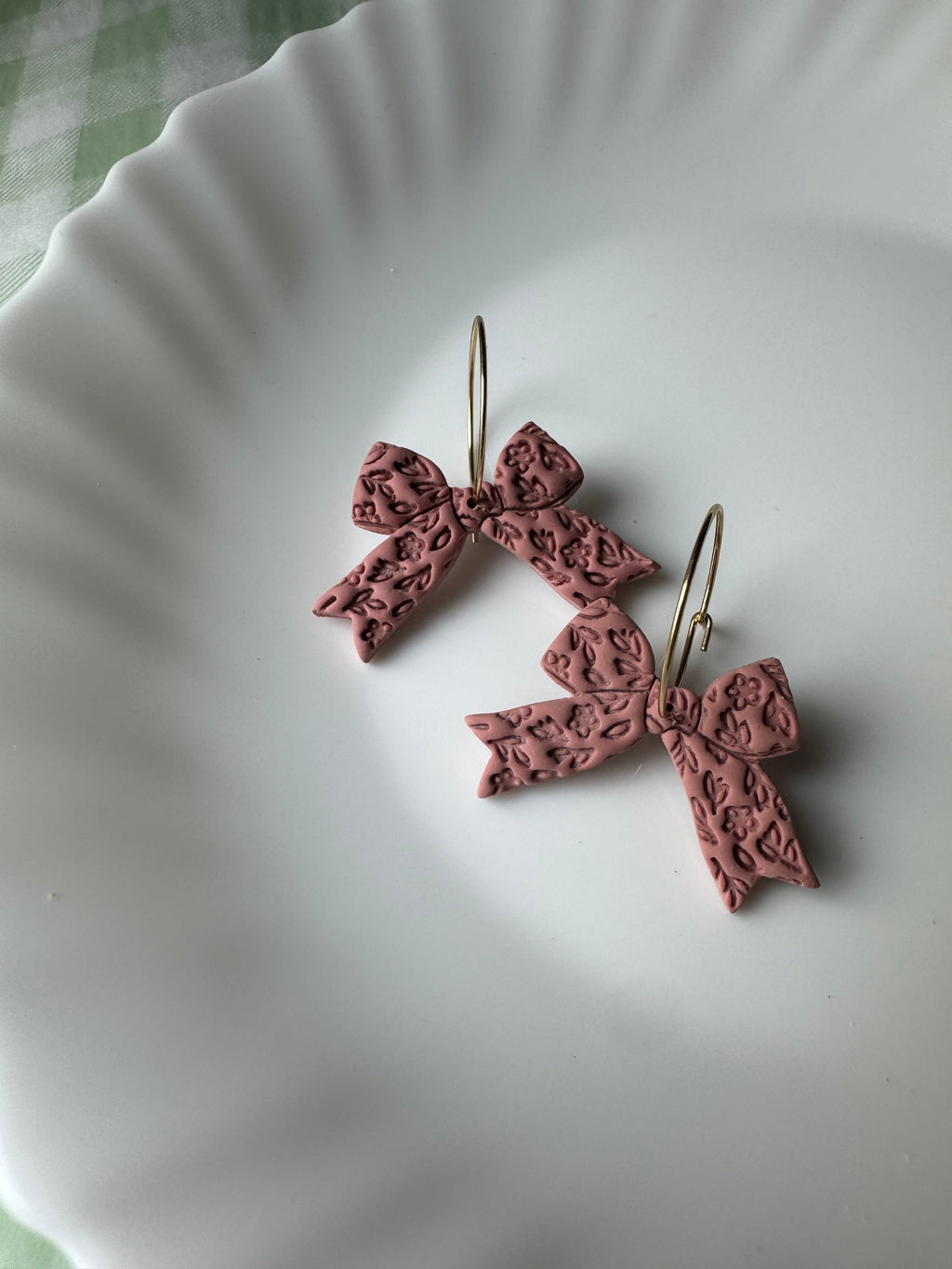 Floral Ribbons, in Soft Terracotta