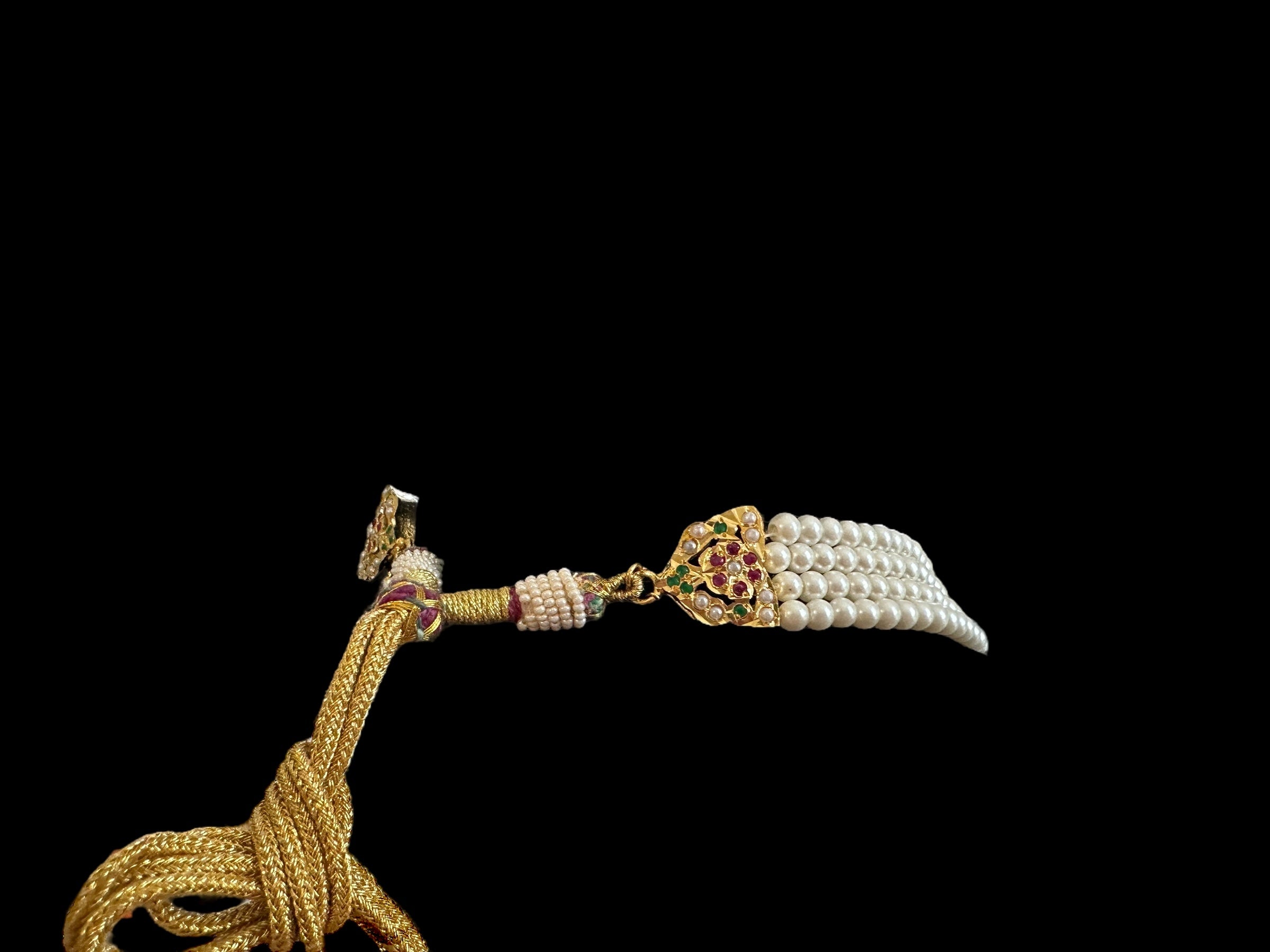 DLN86 Jia jadau rani haar in ruby emerald ( READY TO SHIP )