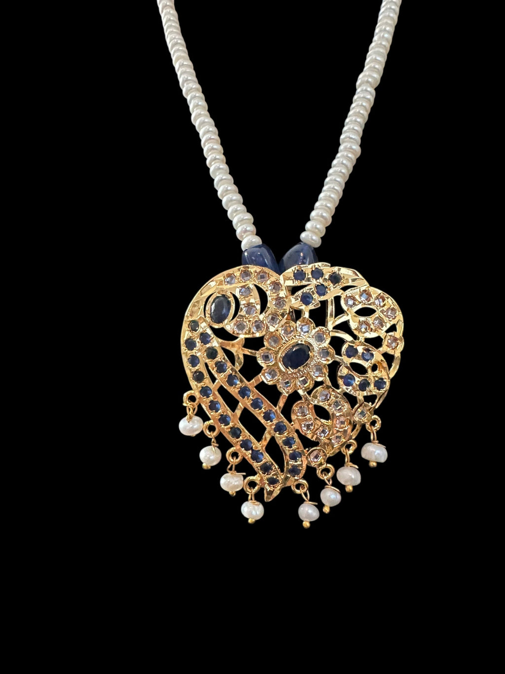 PS556 Akriti long pendant  with earrings ( READY TO SHIP )