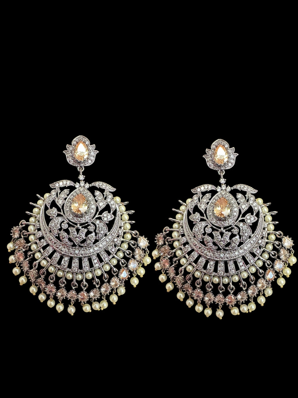 Victorian earrings tika - golden  ( READY TO SHIP )