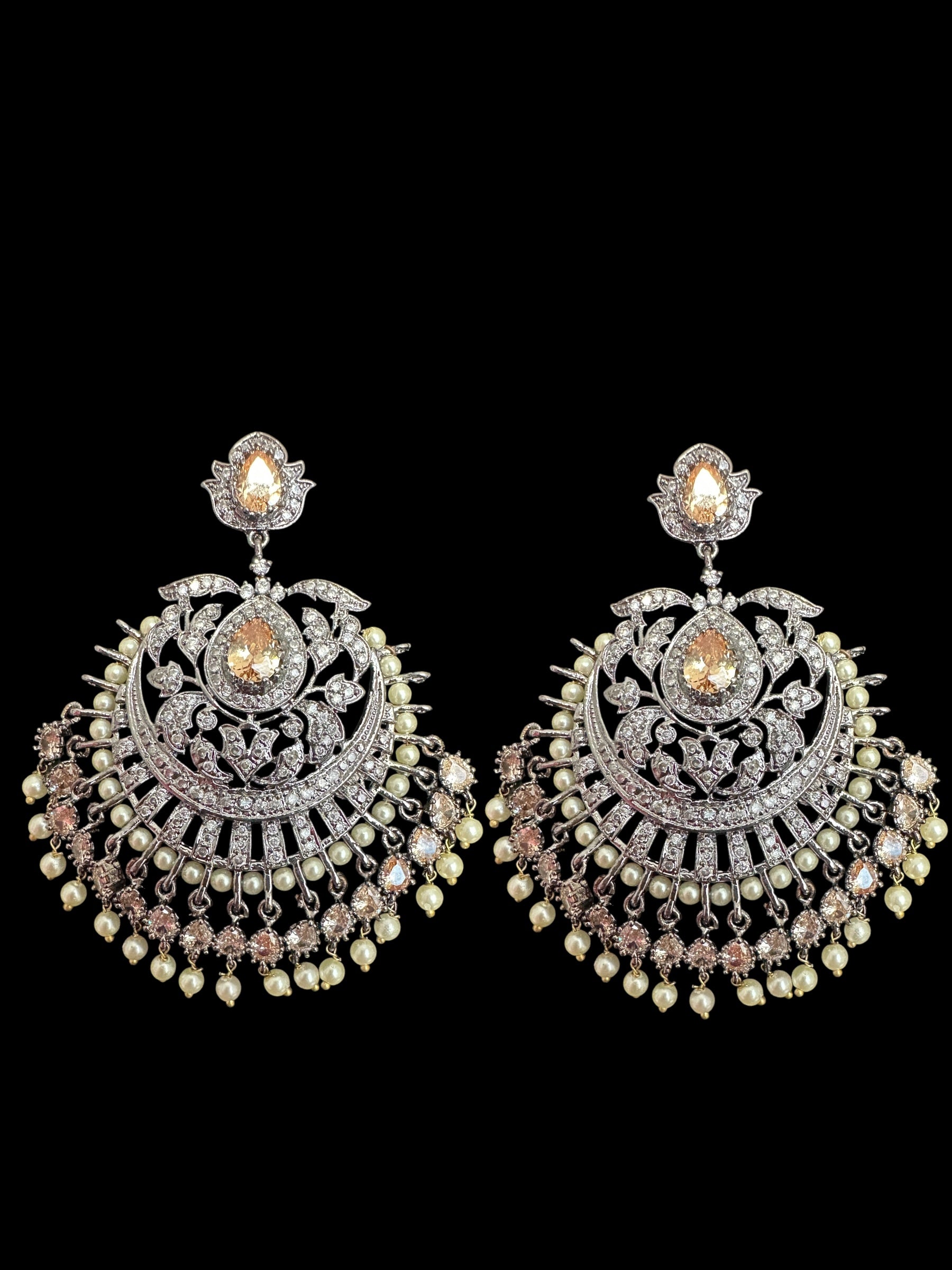 Victorian earrings tika - golden  ( READY TO SHIP )