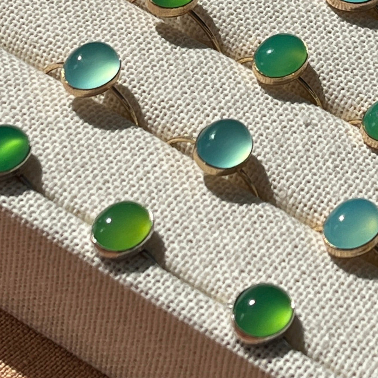 AQUA CHALCEDONY OLA RING