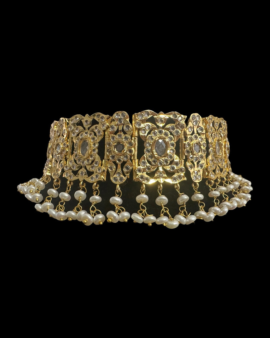 C541 Nishat fresh water pearl choker with earrings ( READY TO SHIP )