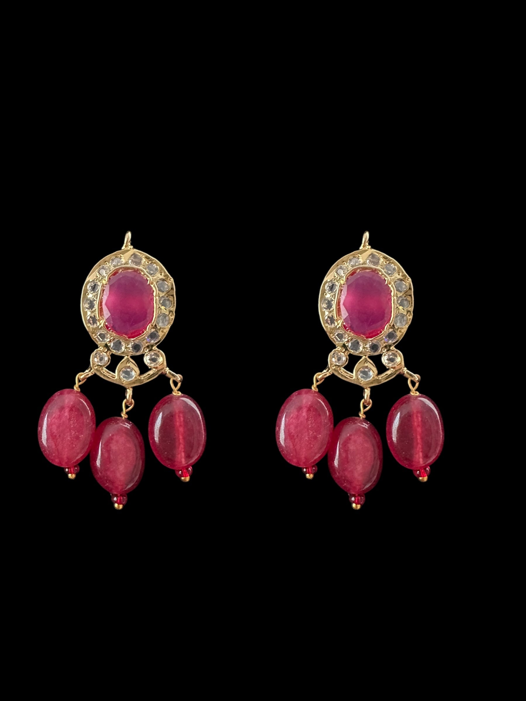 PS543 Ammara pendant  set in navratan ( READY TO SHIP )