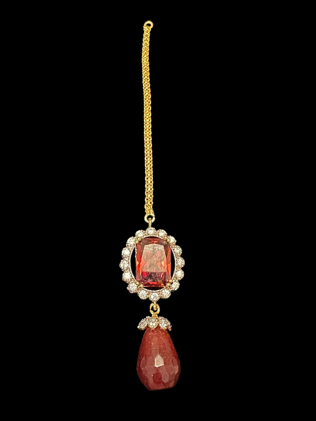 BR504 Arzoo garnet choker set   ( READY TO SHIP )