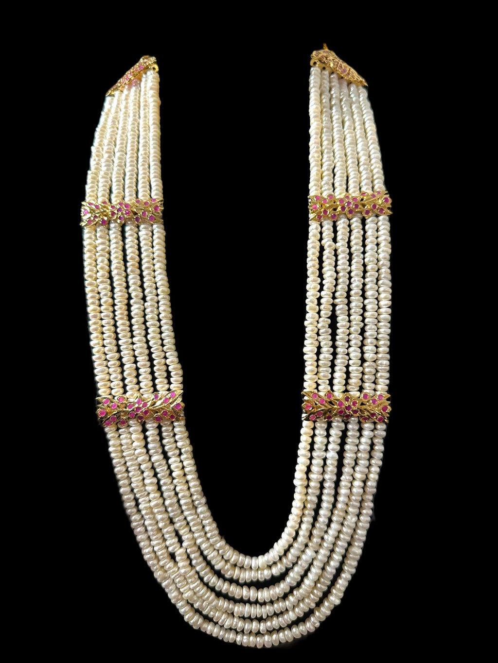 DLN120 Laura fresh water pearls necklace / Rani haar ( READY TO SHIP )