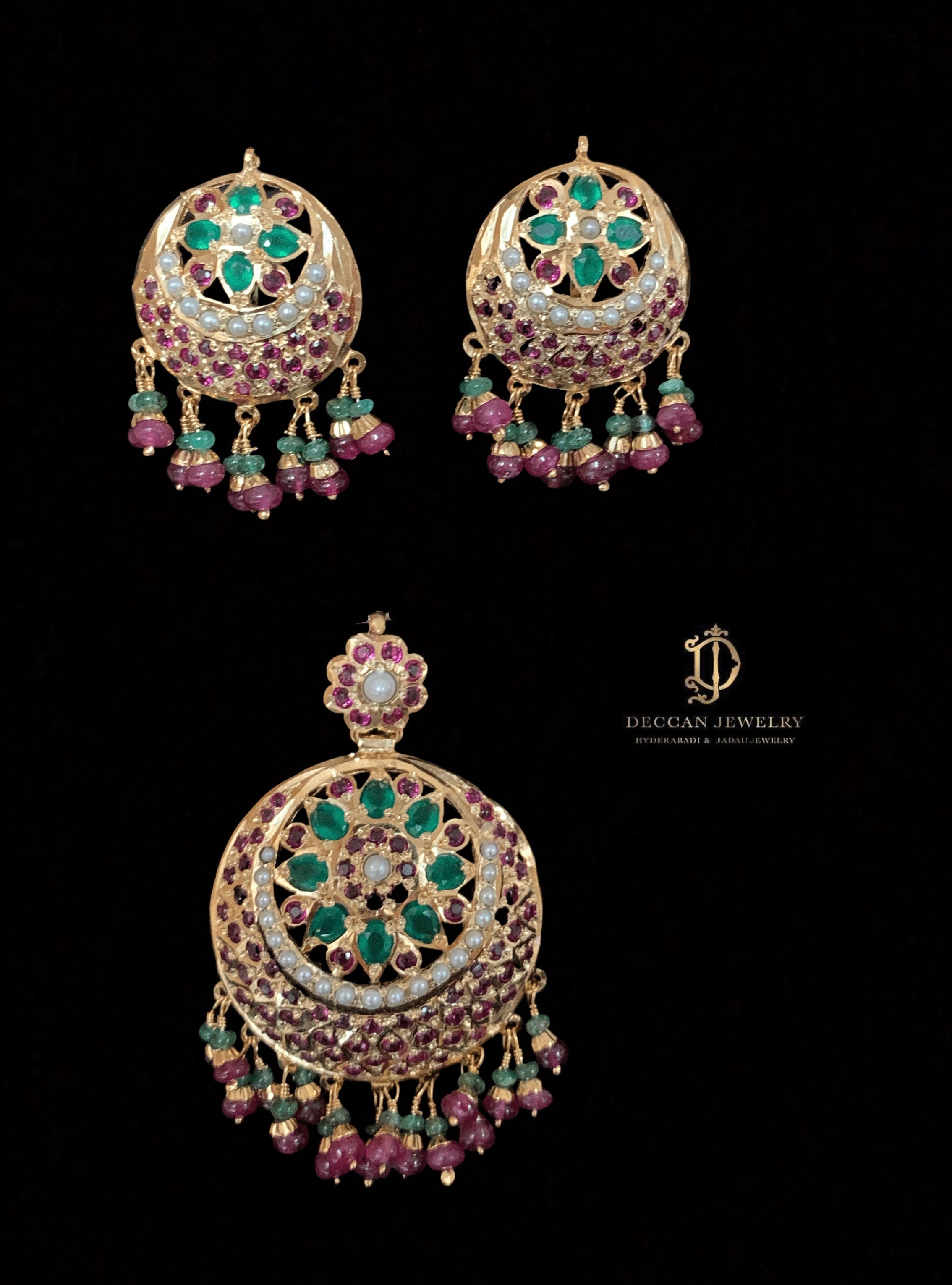 Alerie pendant set in silver ( SHIPS IN 5 WEEKS )