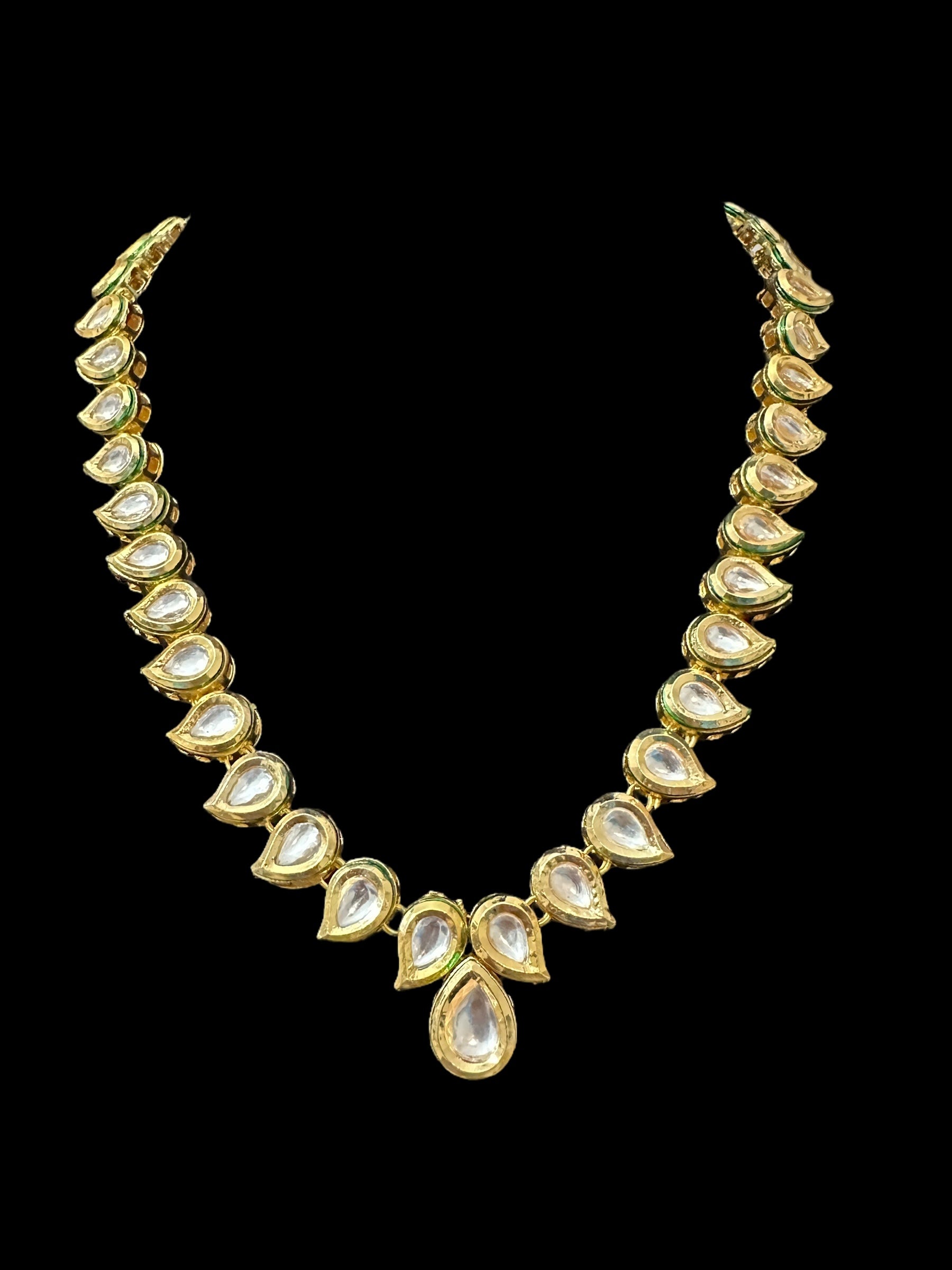 DNS155 high quality kundan necklace set( READY TO SHIP )