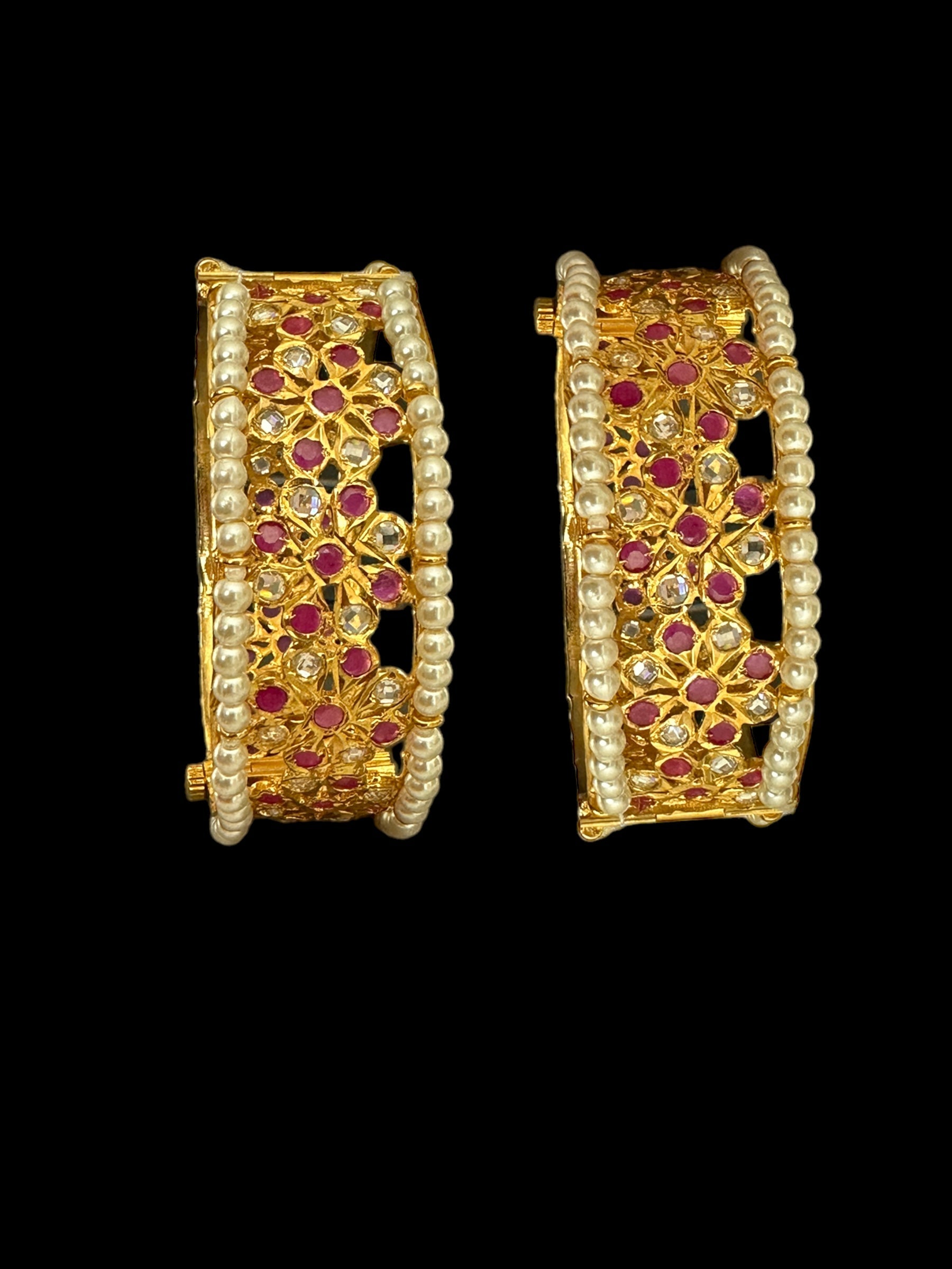 B170 Aleezay ruby bangles ( SHIPS IN 4 WEEKS  )