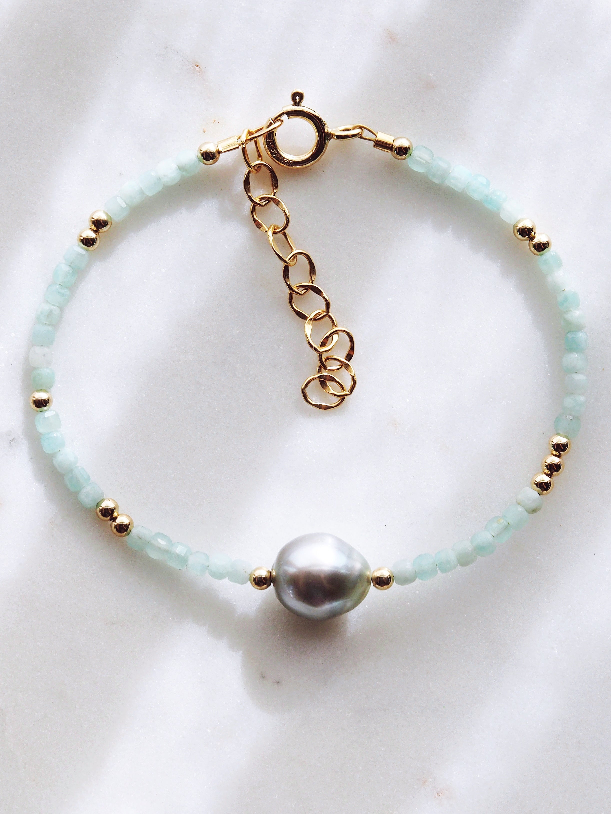Tahitian Pearl and Gemstone Bracelet - Iolana
