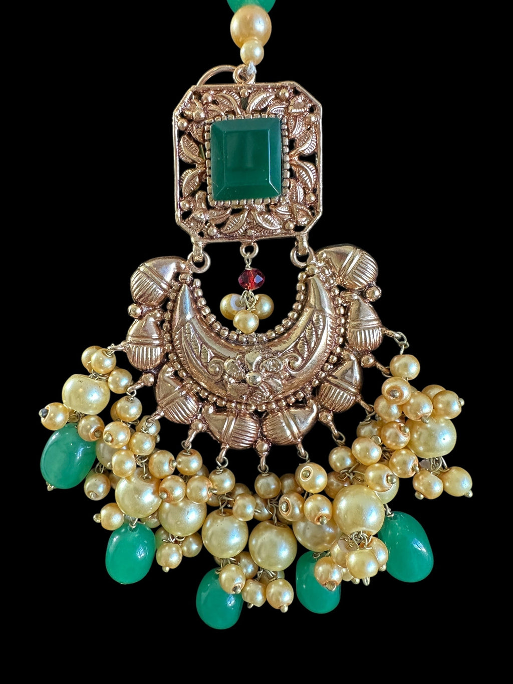 BR483 sadhna bridal set - copper finish ( READY TO SHIP )